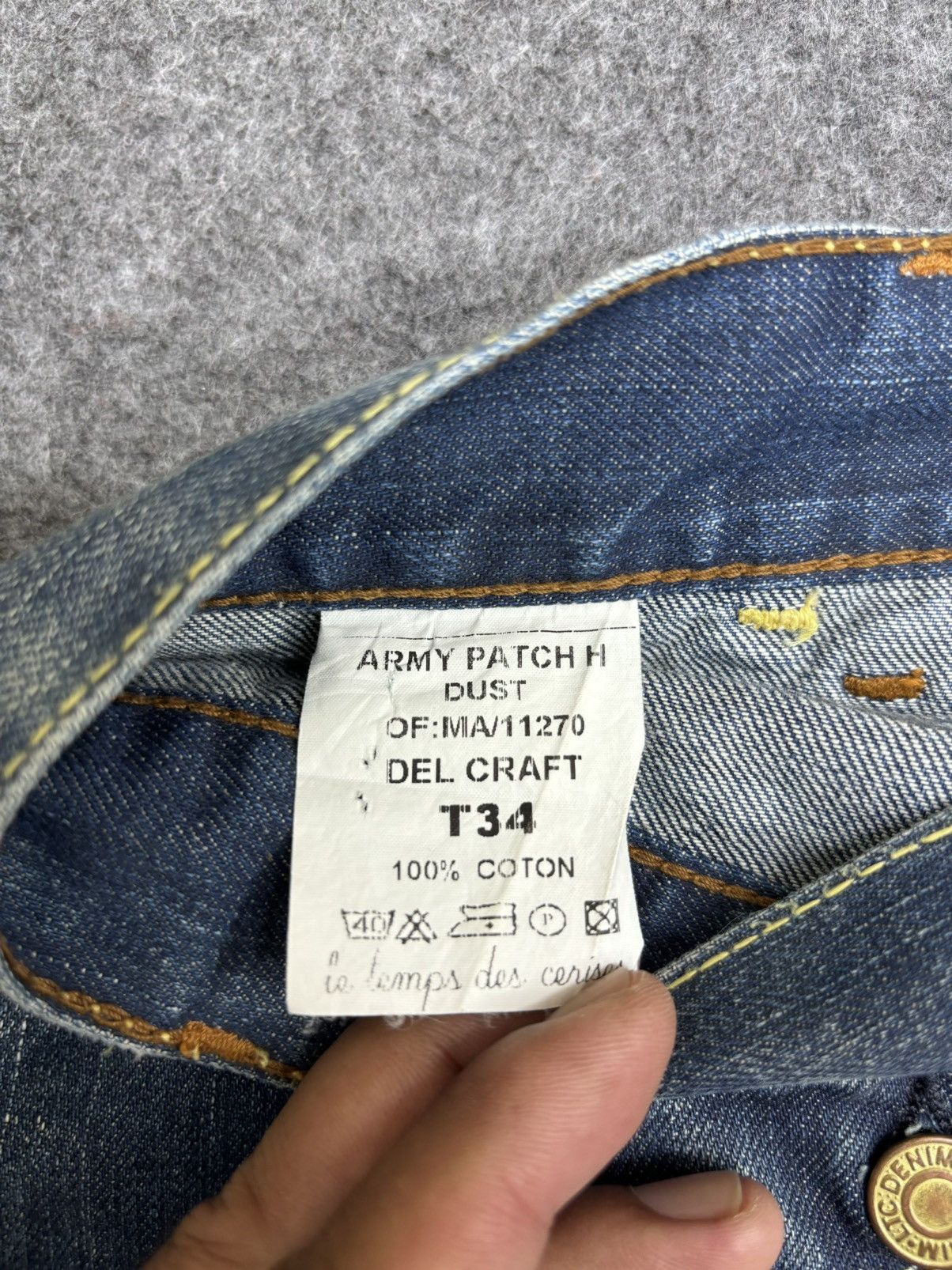 Japanese Brand 💥Patchwork💥Sick 90s Japan Rags Patchwork Recons Denim F470 Size US 36 / EU 52 - 19 Thumbnail