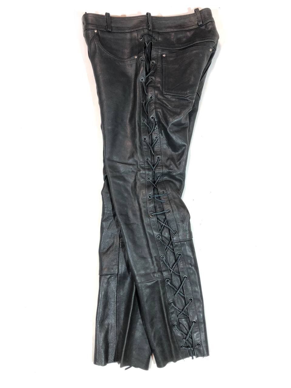 AJS Leather Moto Racing Pants Vintage