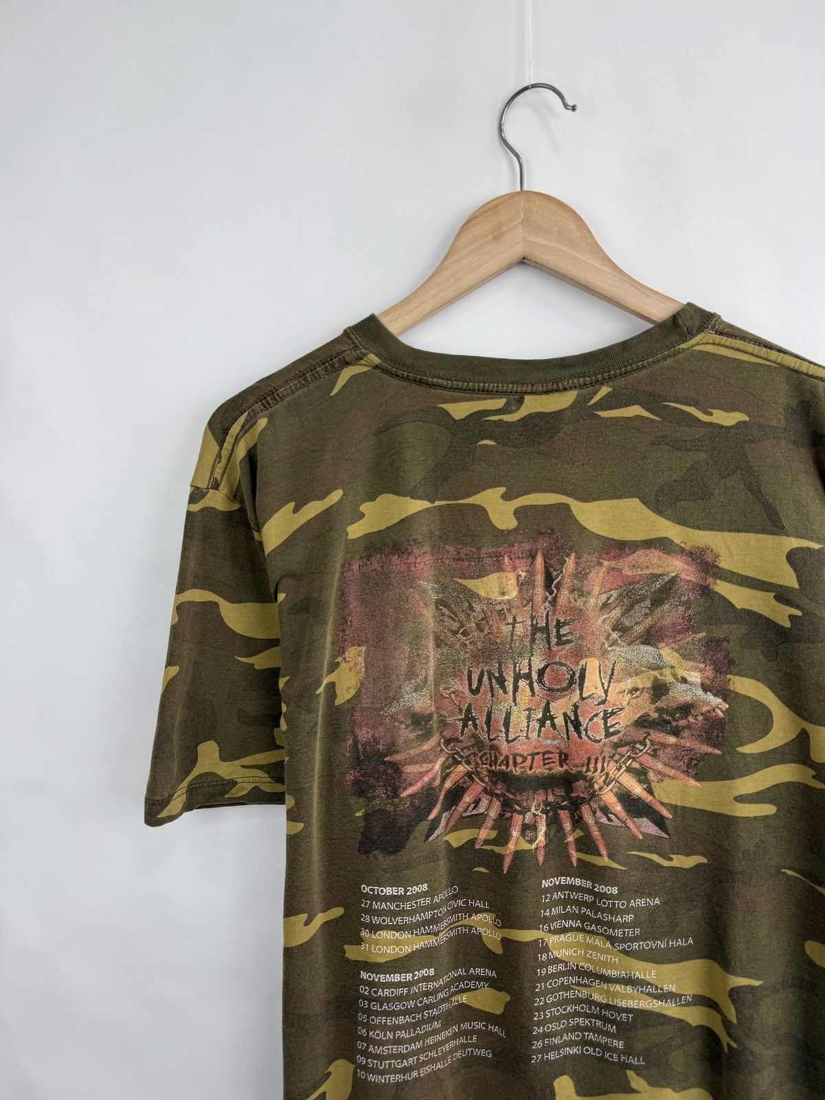 Slayer 🇺🇸 Vintage Slayer The Unholy Alliance Tour Chapter III 2008 Size US XL / EU 56 / 4 - 8 Thumbnail
