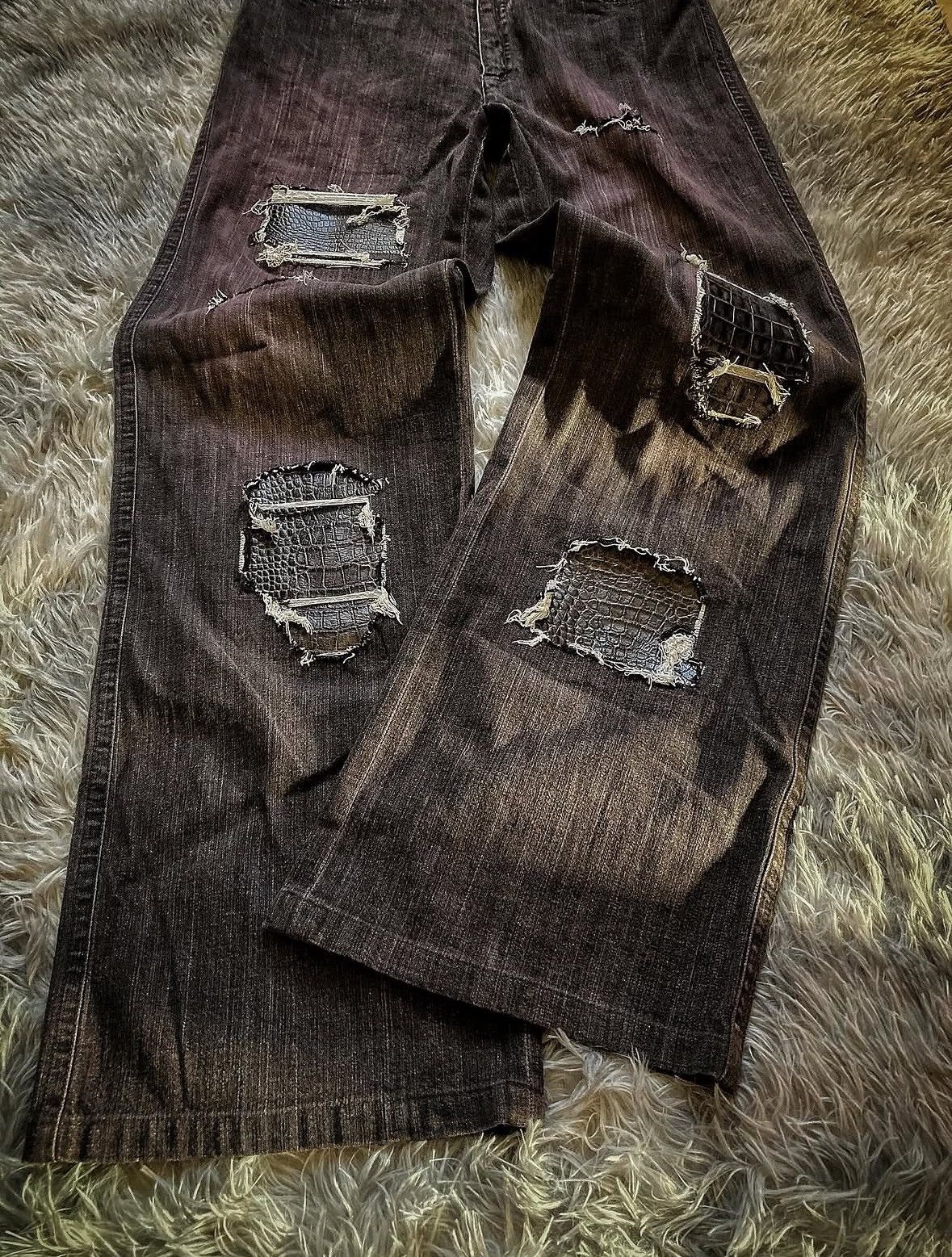 semanticdesign Semantic Design Crocodile Leather Denim Size US 30 / EU 46 - 2 Thumbnail