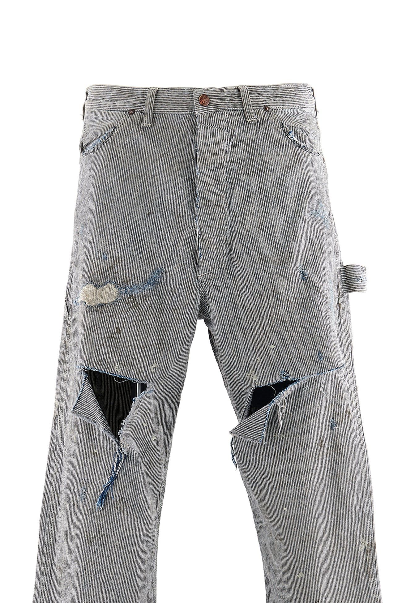 Saint Michael Saint Michael Hickory Distressed Painter Pants Size US 32 / EU 48 - 3 Thumbnail
