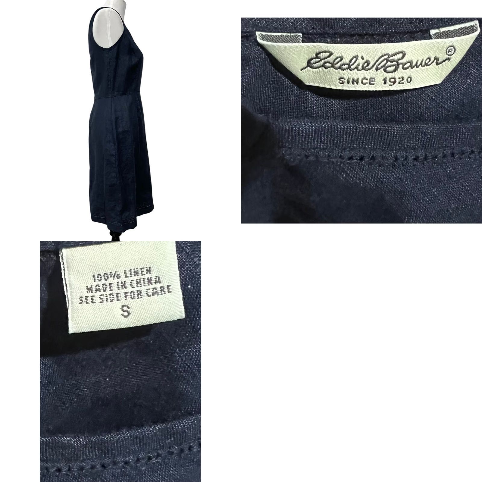 Eddie Bauer Eddie Bauer Linen Dress Navy Blue Sleeveless Knee-Length V-Neck Women’s Sz S Dress Women Sleeveless Navy Blue Linen Knee Length V-Neck S Eddie Bauer Size S / US 4 / IT 40 - 8 Thumbnail