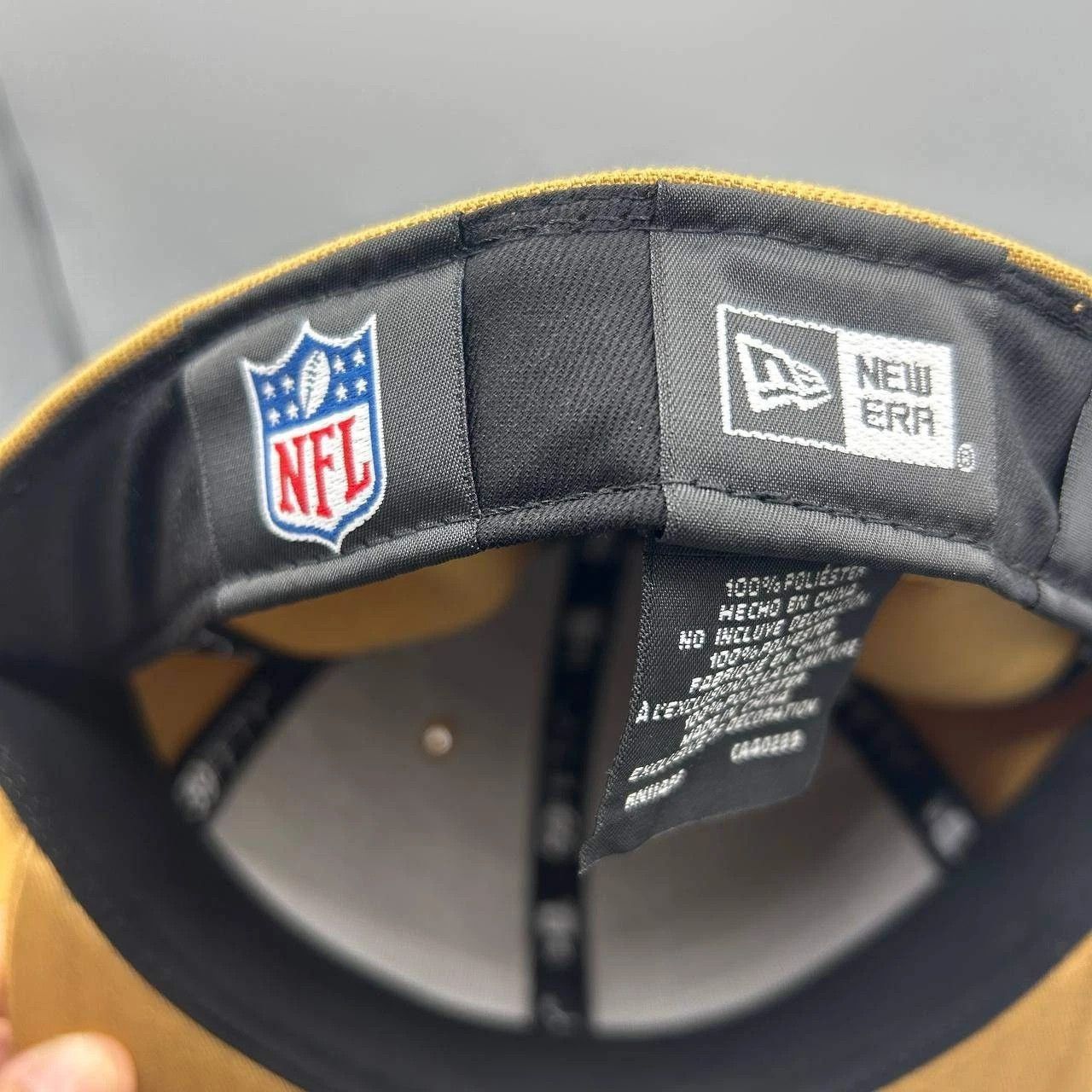 New Era Las Vegas Raiders Hat Men 7 3/4 Brown Embroidered Fitted Cap Size ONE SIZE - 5 Thumbnail