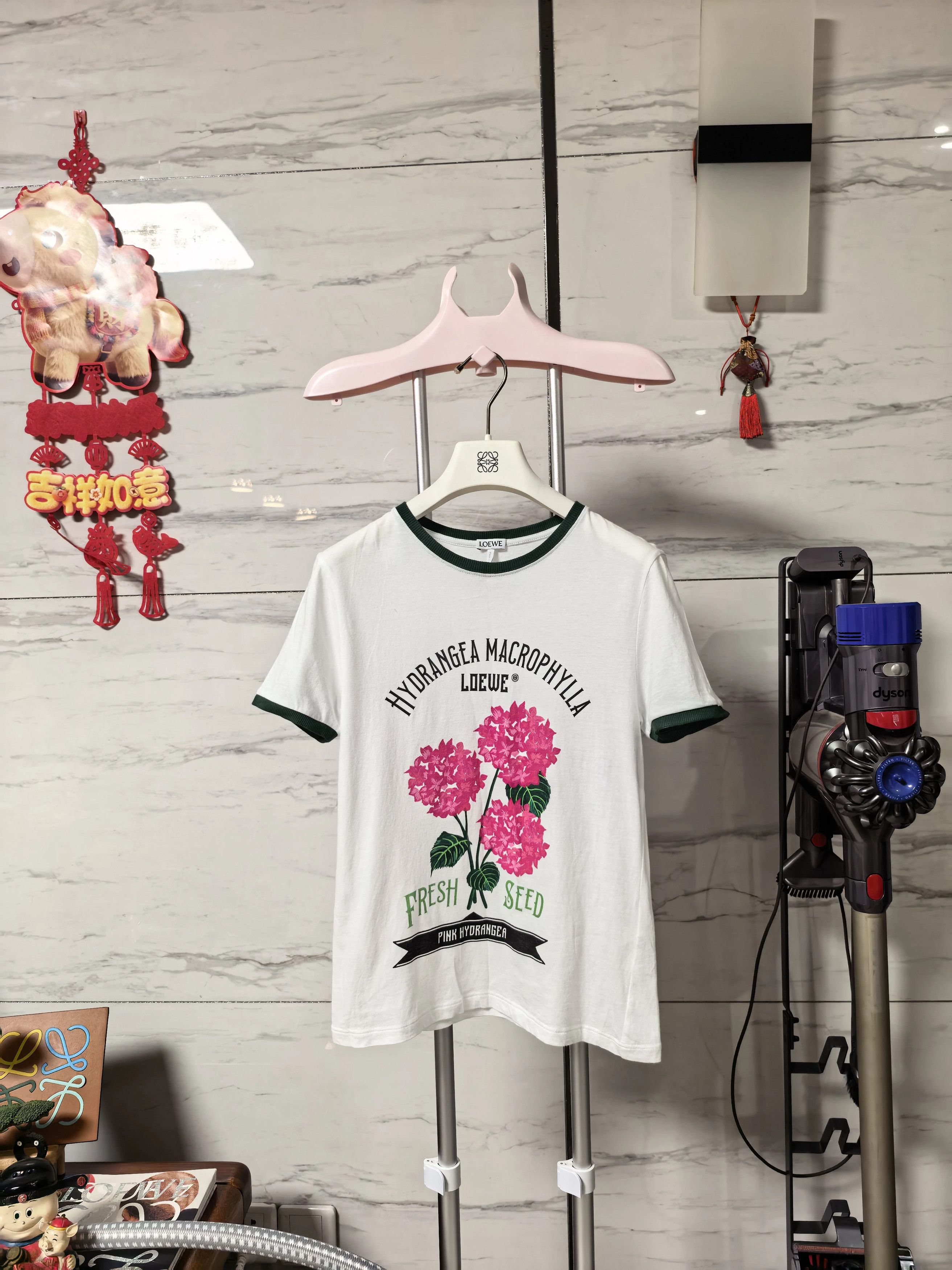 Loewe LOEWE SS23 S Floral Print Logo Short Sleeve T-shirt Size S / US 4 / IT 40 - 1 Thumbnail