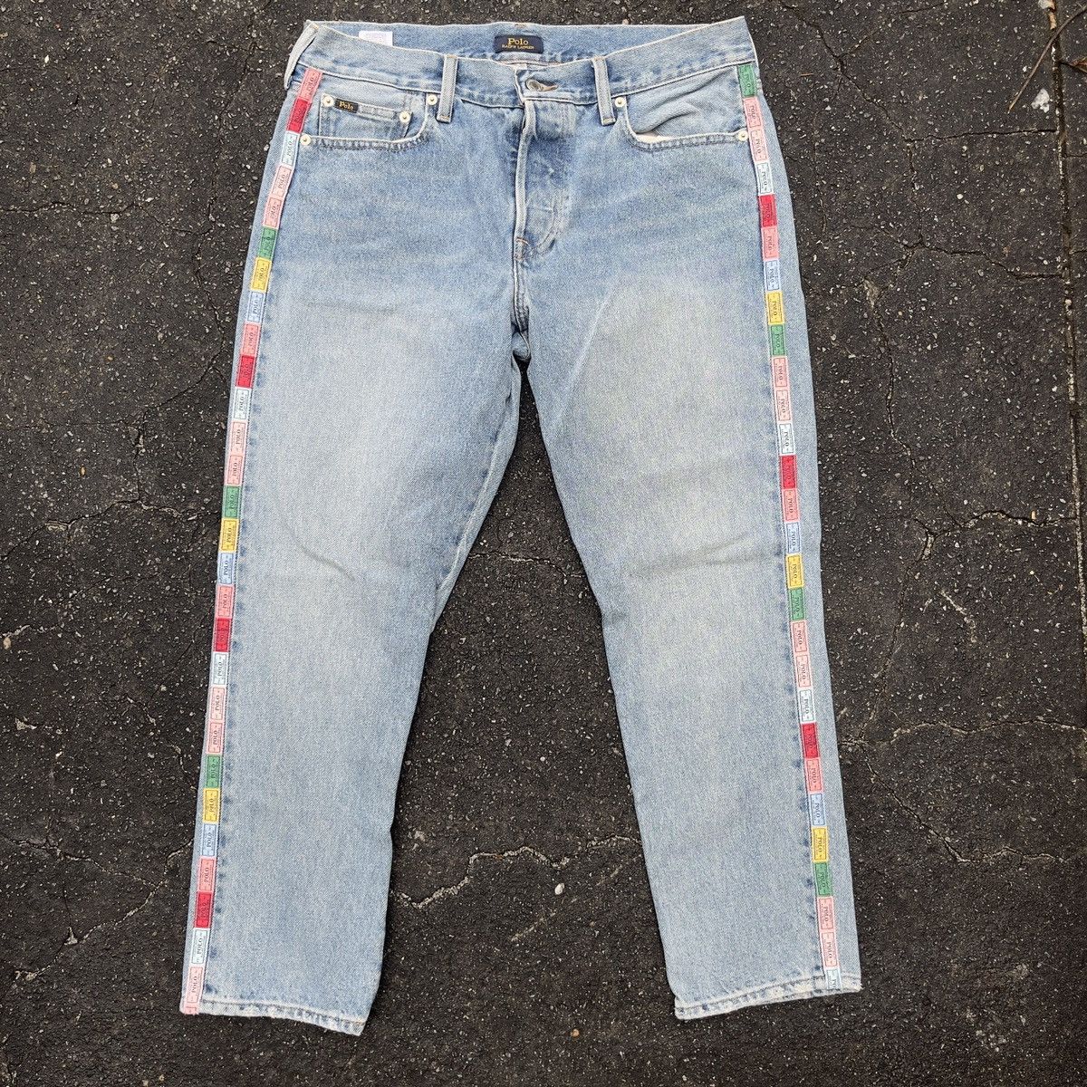 POLO Ralph Lauren AVERY BOYFRIEND Button Fly Selvedge Denim