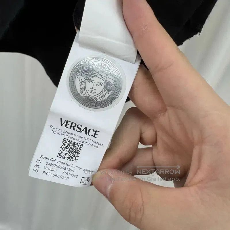 Versace Versace Summer Black Cotton Medusa T-Shirt . Size XL / US 12-14 / IT 48-50 - 6 Thumbnail