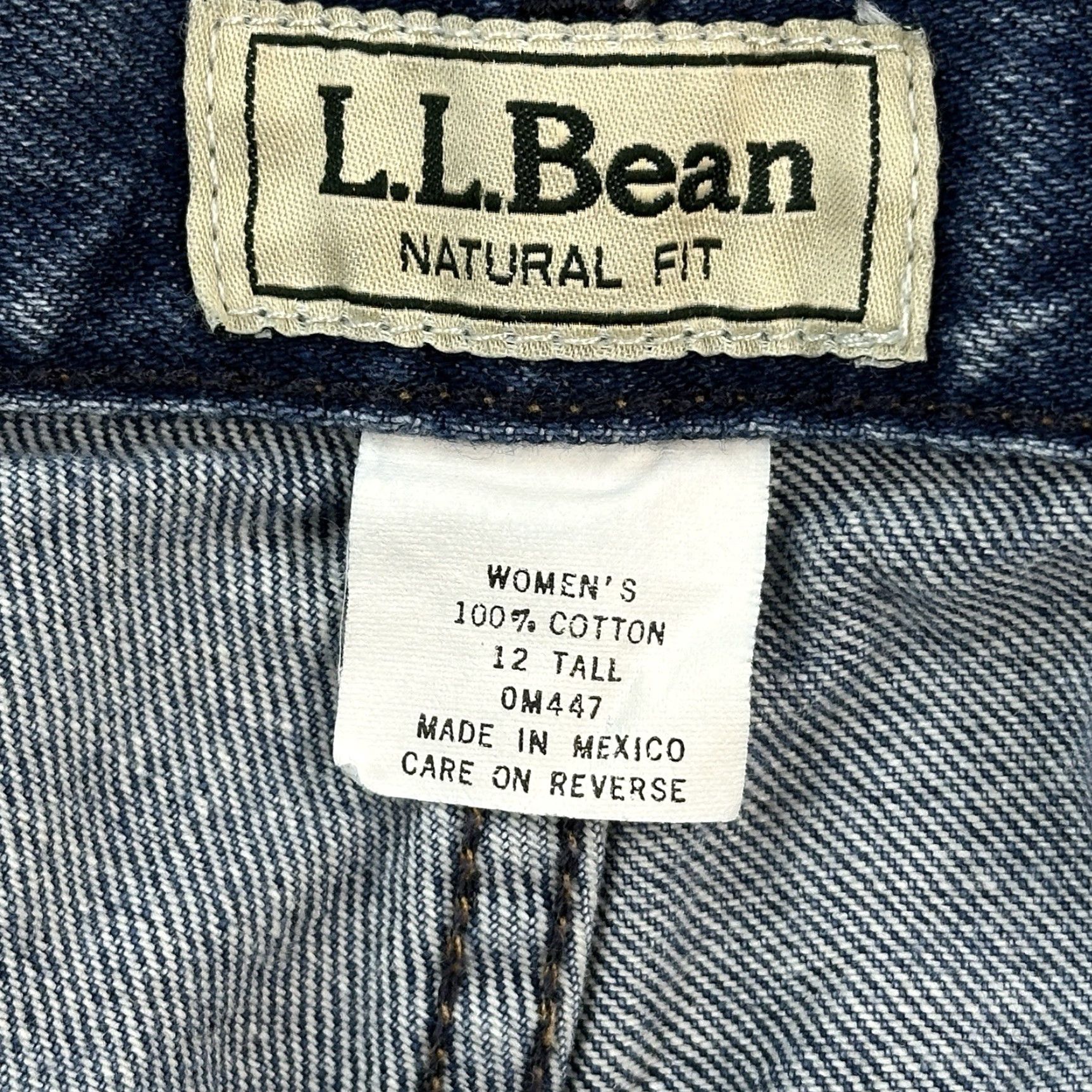 Vintage VINTAGE LL Bean Jeans Women's 12 Tall 30x33 Blue Mom High Rise Natural Fit 90s Y2K Mens Womens Girls Size 34" / US 12 / IT 48 - 6 Thumbnail