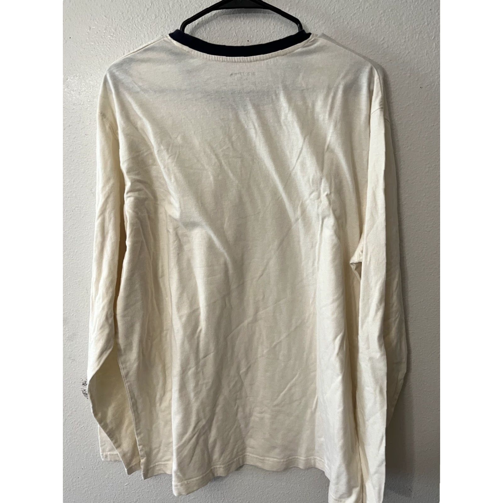 Nautica Nautica XL Long Sleeve Cream Pullover Sweater for Men - Solid Knit, Lightweight, Classic Size US XL / EU 56 / 4 - 2 Thumbnail