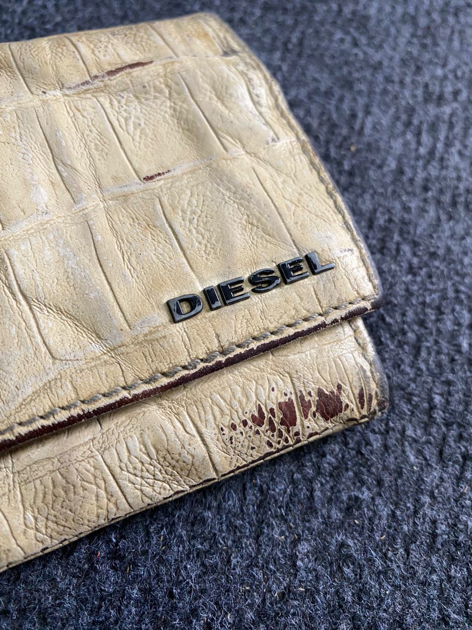 Diesel × Genuine Leather Diesel Crocs Embossed Genuine Leather Wallet Size ONE SIZE - 2 Thumbnail