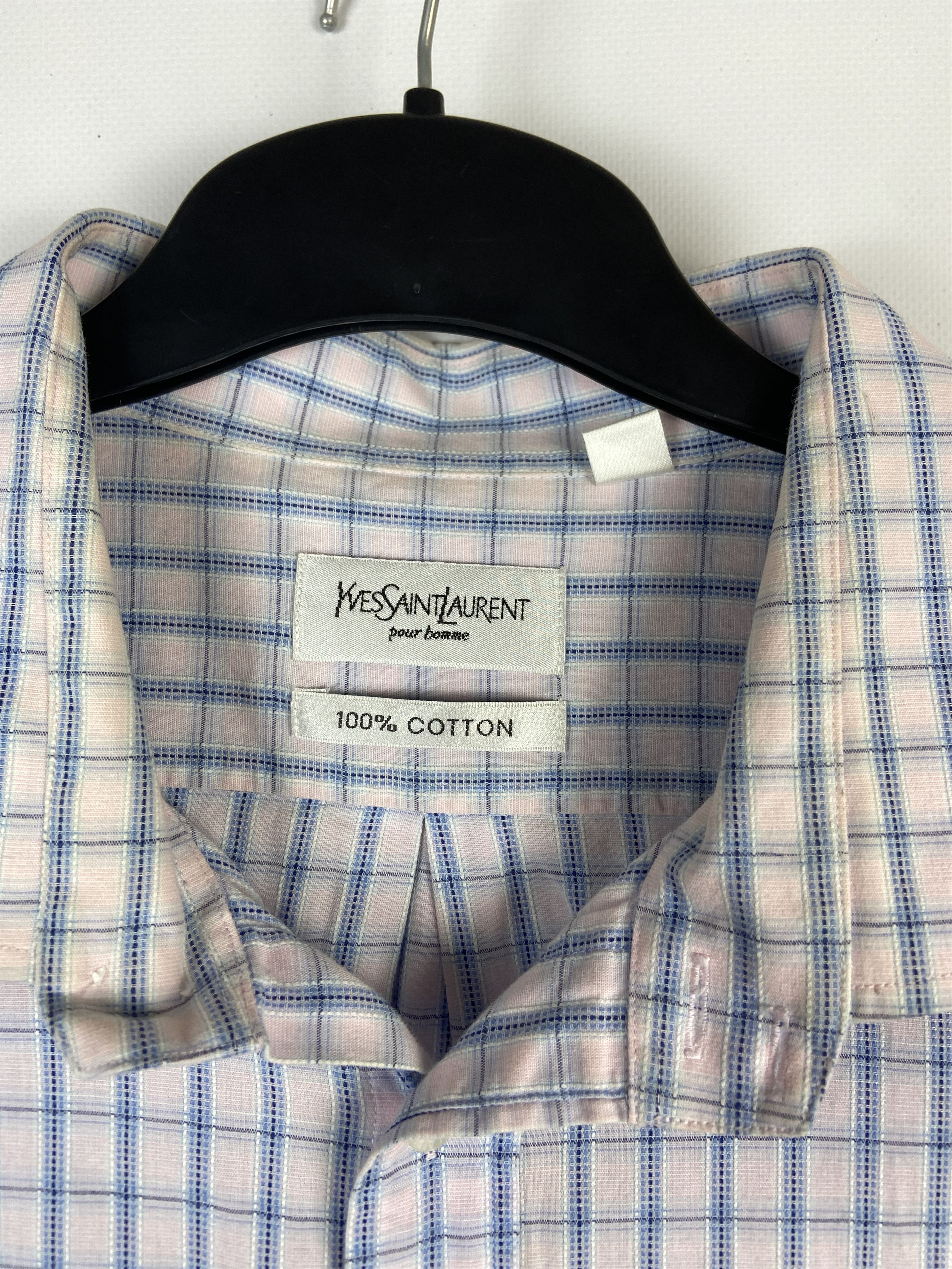 Vintage Vintage Yves Saint Laurent Ysl Pour Homme Shirt Size US XXL / EU 58 / 5 - 5 Thumbnail