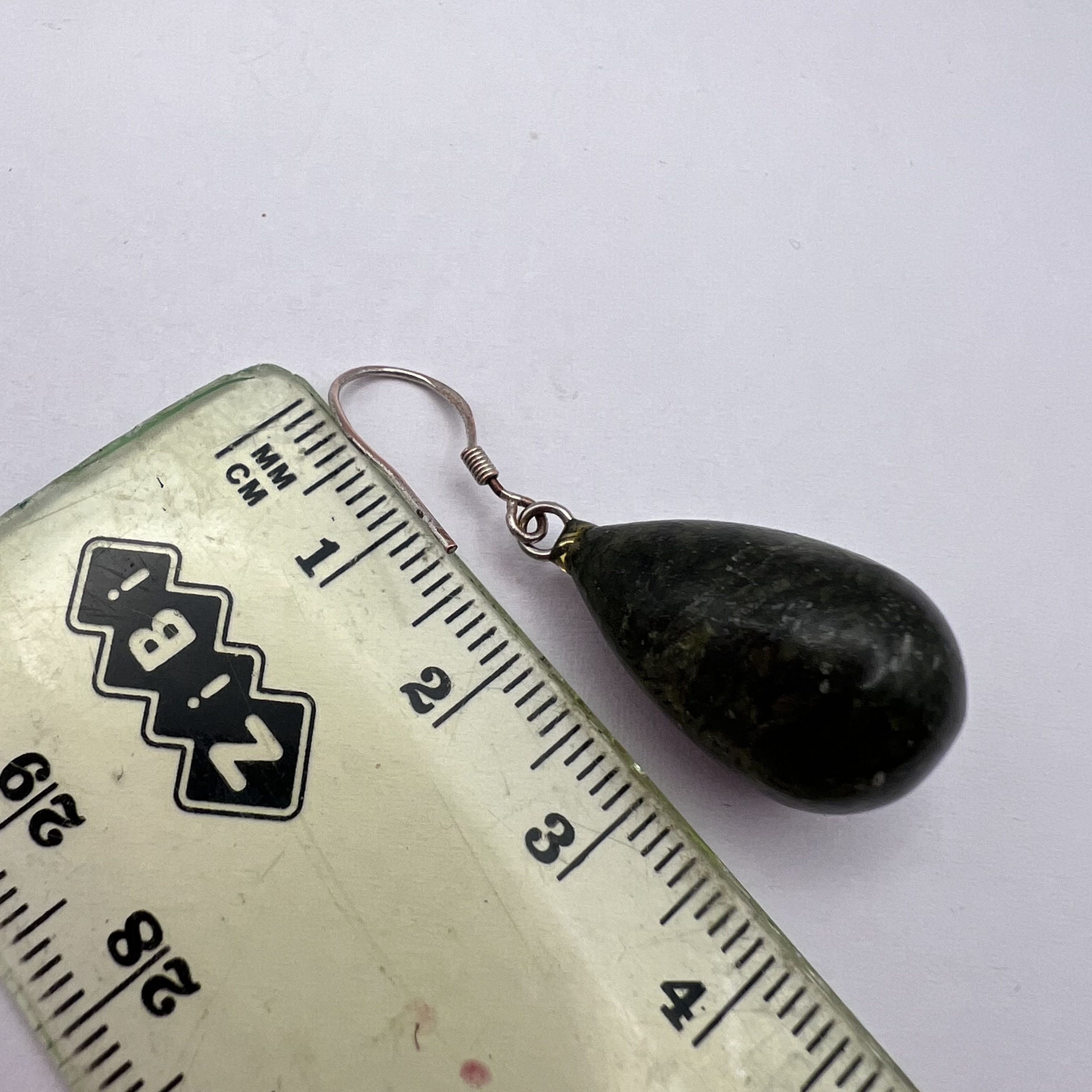 Vintage Vintage Pair Of Stud Earrings Sterling Silver 925 Stone Size ONE SIZE - 9 Thumbnail