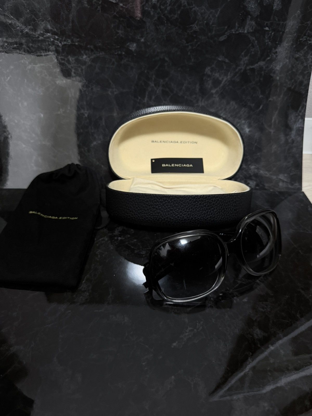 Balenciaga for  NICOLAS GHESQUIERE Vintage sunglasses New with case $1500.00 Vintage Balenciaga by Nicolas Ghesquiere... | Depop main image 2