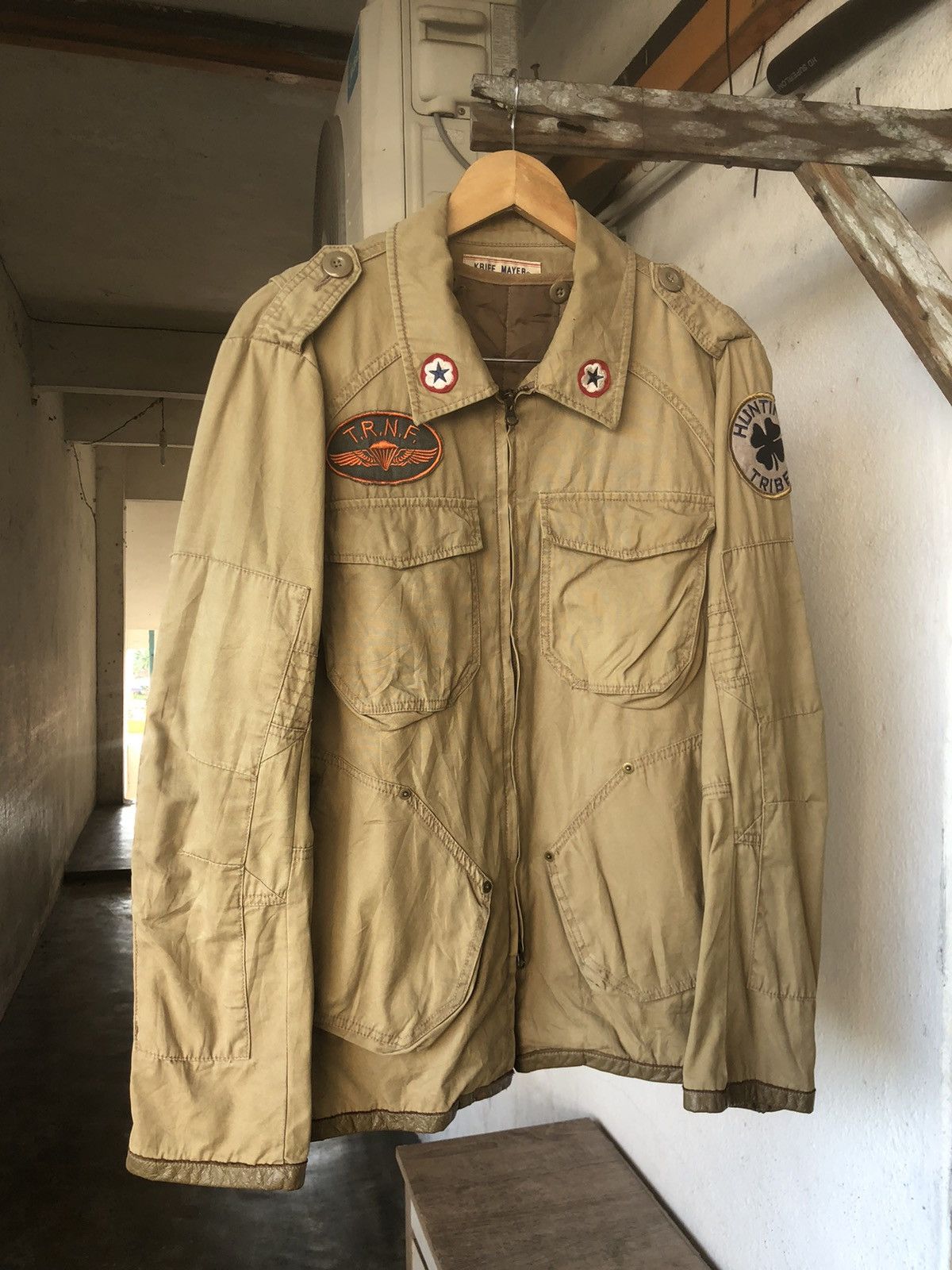 Vintage Vintage Kriff Mayer Hunting Jacket With Leather Size US M / EU 48-50 / 2 - 5 Thumbnail