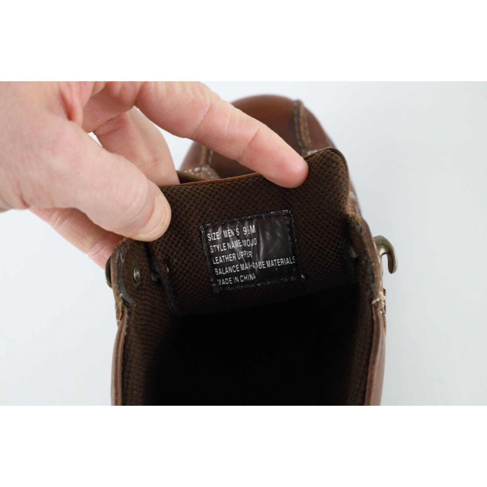 GBX × Vintage Vintage 90s Y2K Streetwear Chunky Leather Boots Shoes Size US 9.5 / EU 42-43 - 10 Thumbnail