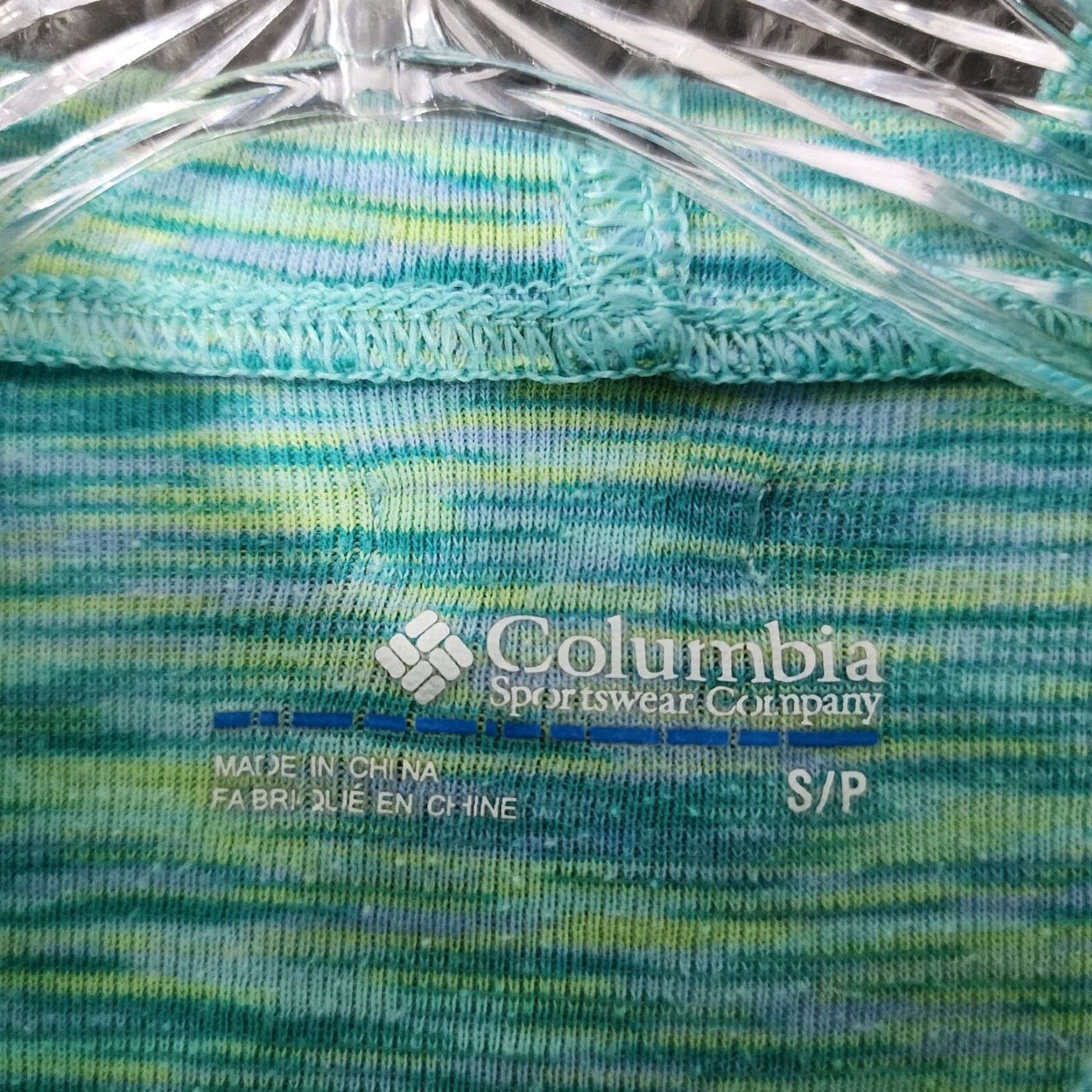 Altea COLUMBIA Women's Blue Heathered Long Sleeve Activewear Full Zip Hooded Top Size S Size S / US 4 / IT 40 - 4 Thumbnail