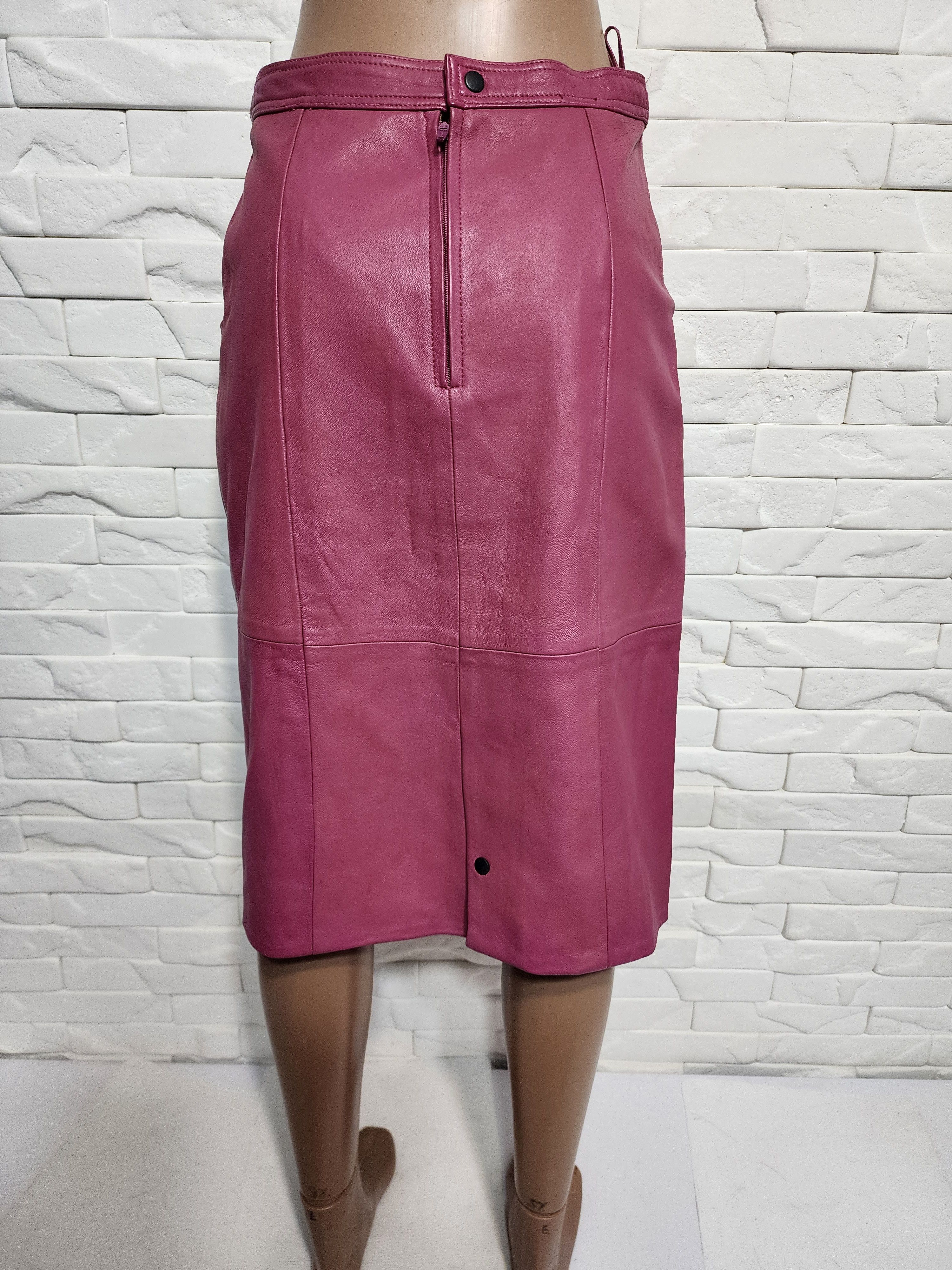 Other Pink Leather Skirt: Skirt with Pockets. Size 27" / US 4 / IT 40 - 4 Thumbnail
