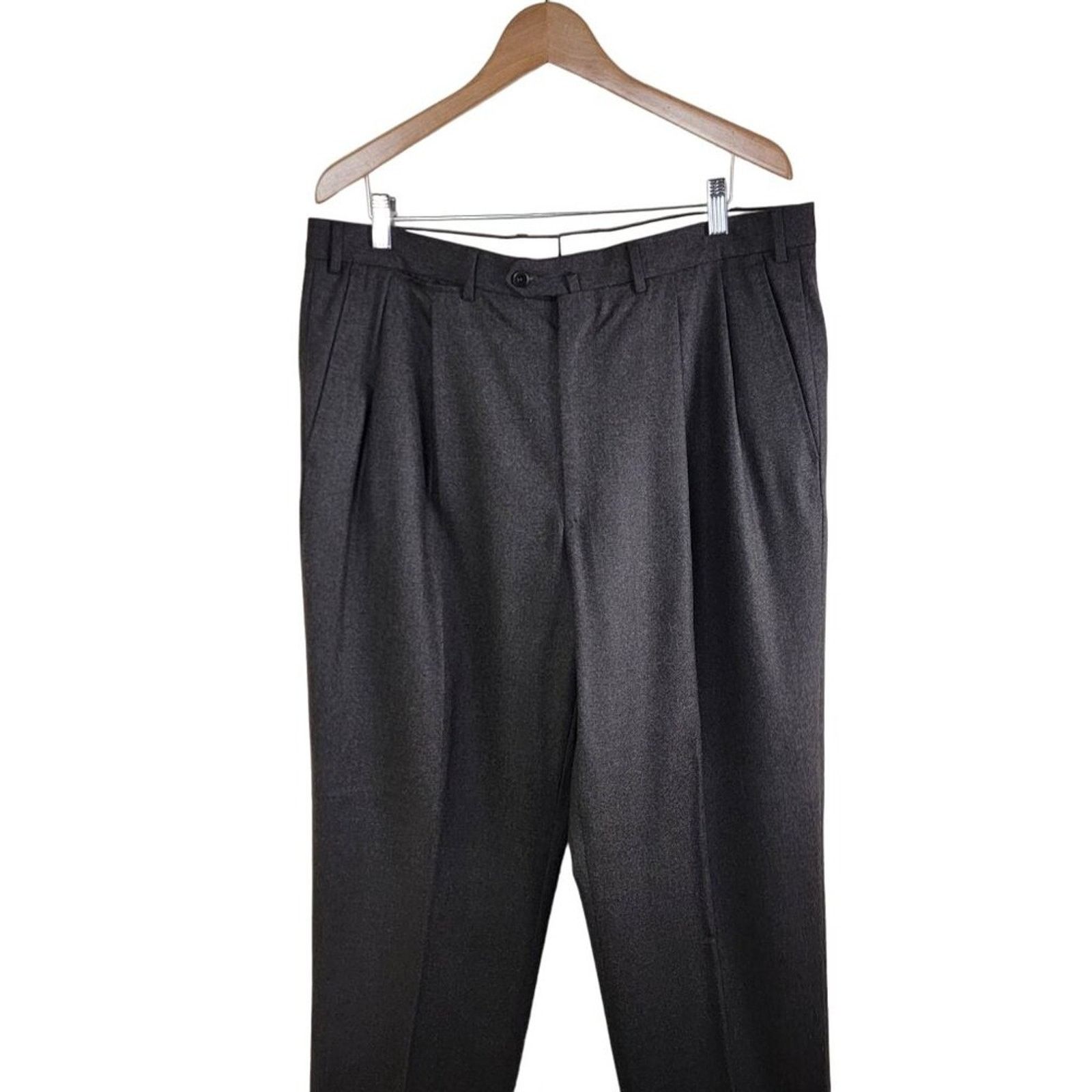 Ermenegildo Zegna Ermenegildo Zegna Tweed Wool Trouser Pants Mens 38R 75L102 Size US 38 / EU 54 - 5 Thumbnail