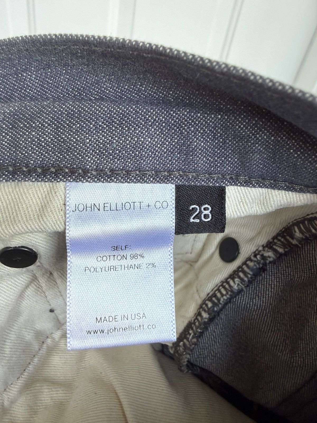 John Elliott John Elliott cane raw denim Size US 29 - 4 Thumbnail