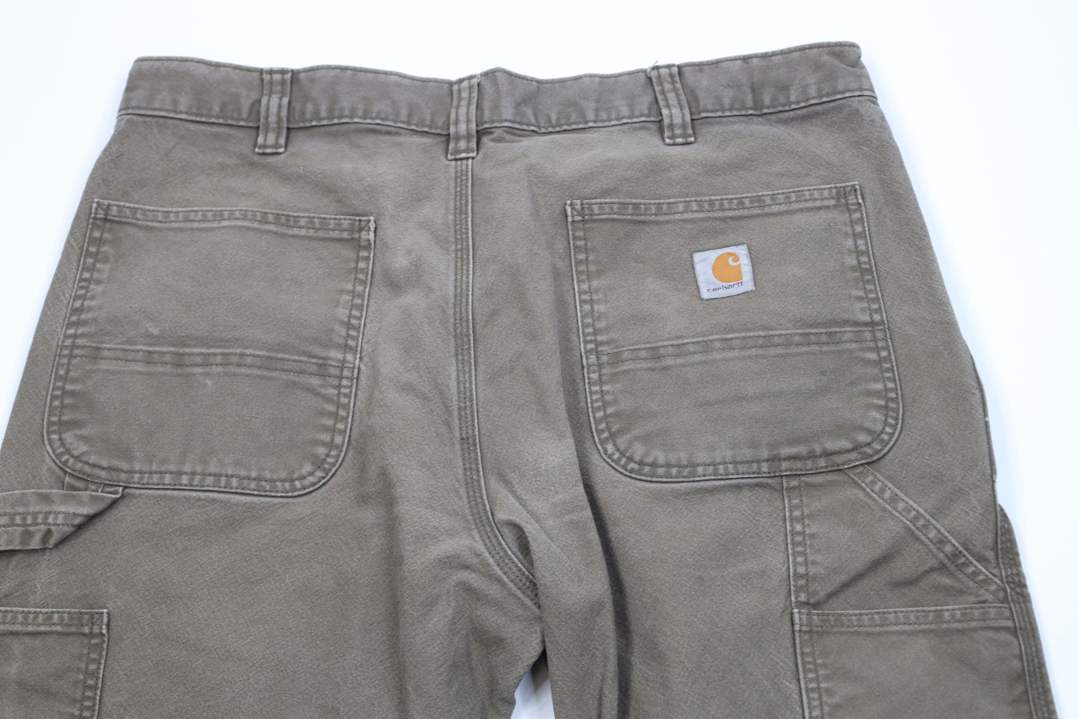 Carhartt Vintage Y2K Carhartt Canvas Relaxed Wide Leg Dungaree Pants Size US 36 / EU 52 - 10 Thumbnail