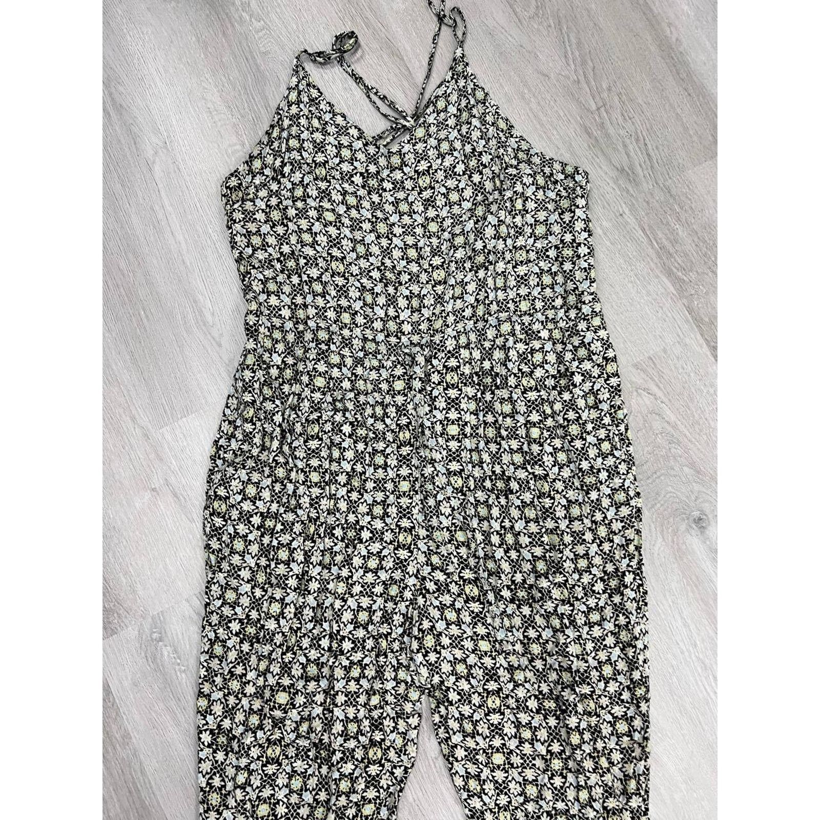 Free People Free People Jumpsuit Floral Strappy Criss Cros Pet S A002098 Size 23" - 6 Thumbnail