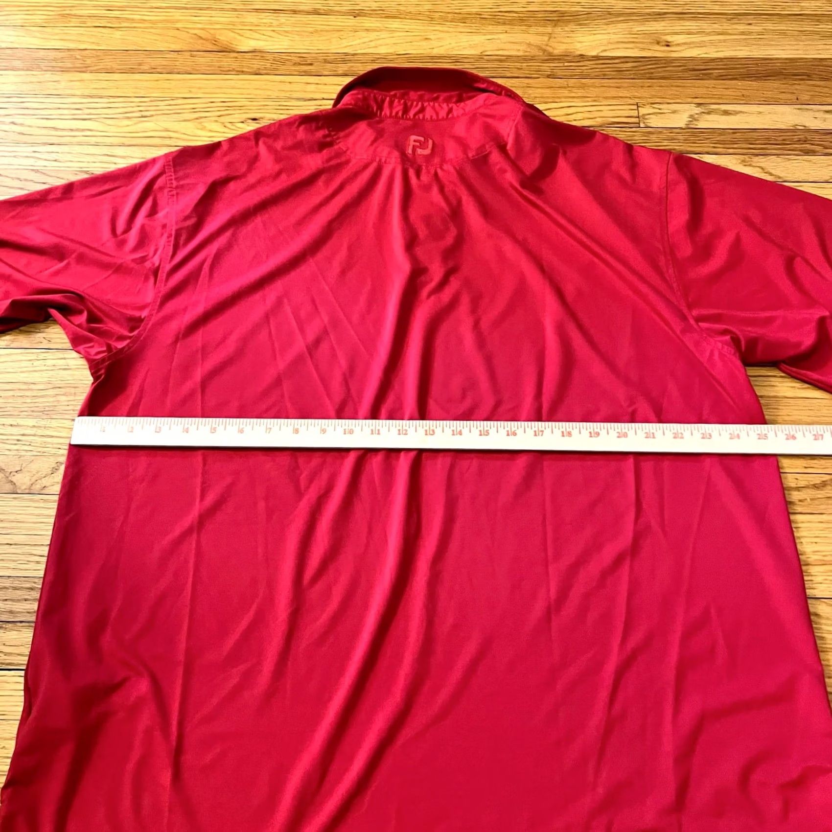 Footjoy Footjoy Polo Shirt Mens XL Red Performance Golf Short Sleeve Mens XL Regular Red Small stain Size US XL / EU 56 / 4 - 6 Thumbnail