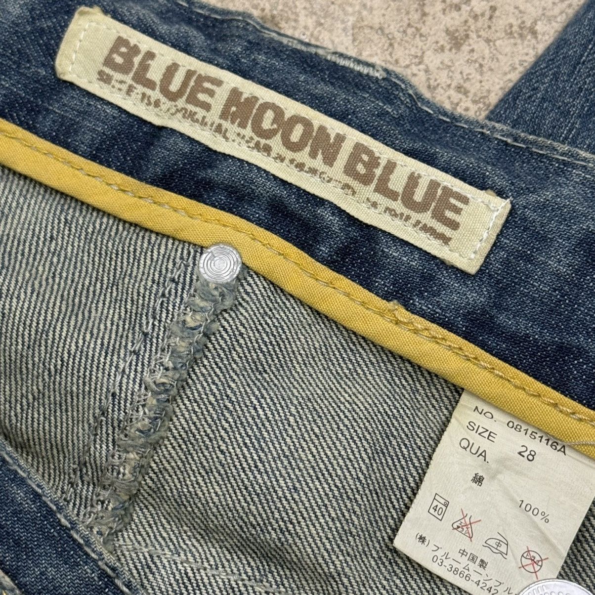 Japanese Brand Vintage Buckle Back Pants Blue Moon Blue Denim Pants Size US 29 - 18 Thumbnail