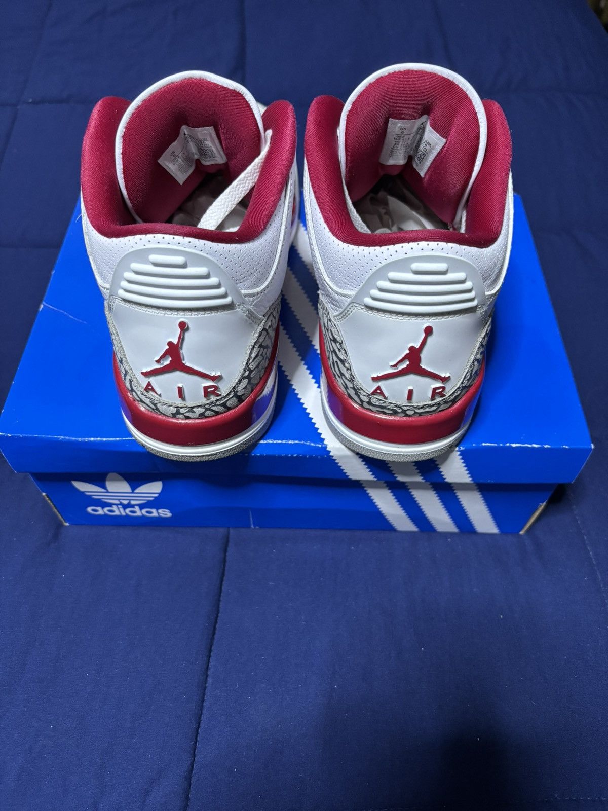 Jordan Brand Jordan 3 Retro Cardinal Red 2022 Size 9 Size US 9 / EU 42 - 5 Thumbnail