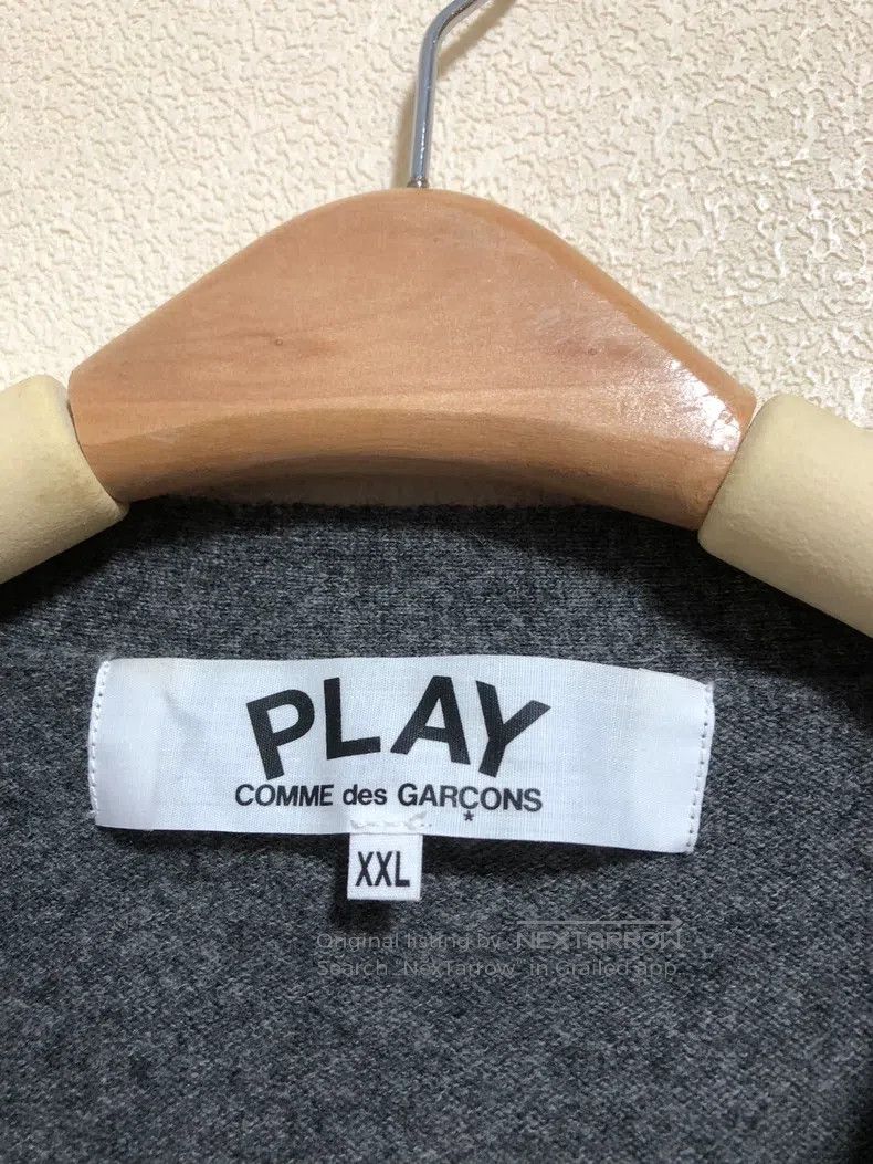 Comme des Garcons Comme Des Garcons Gray Black Heart Wool Cardigan Jacket Size XXL / US 16-18 / IT 52-54 - 5 Thumbnail