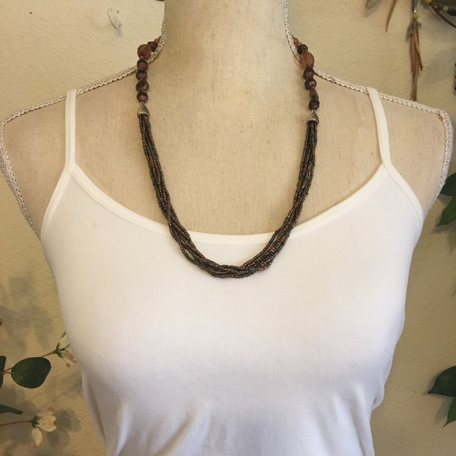 Jewelry Vintage Liz Claiborne beaded toggle clasp necklace Size ONE SIZE - 3 Thumbnail