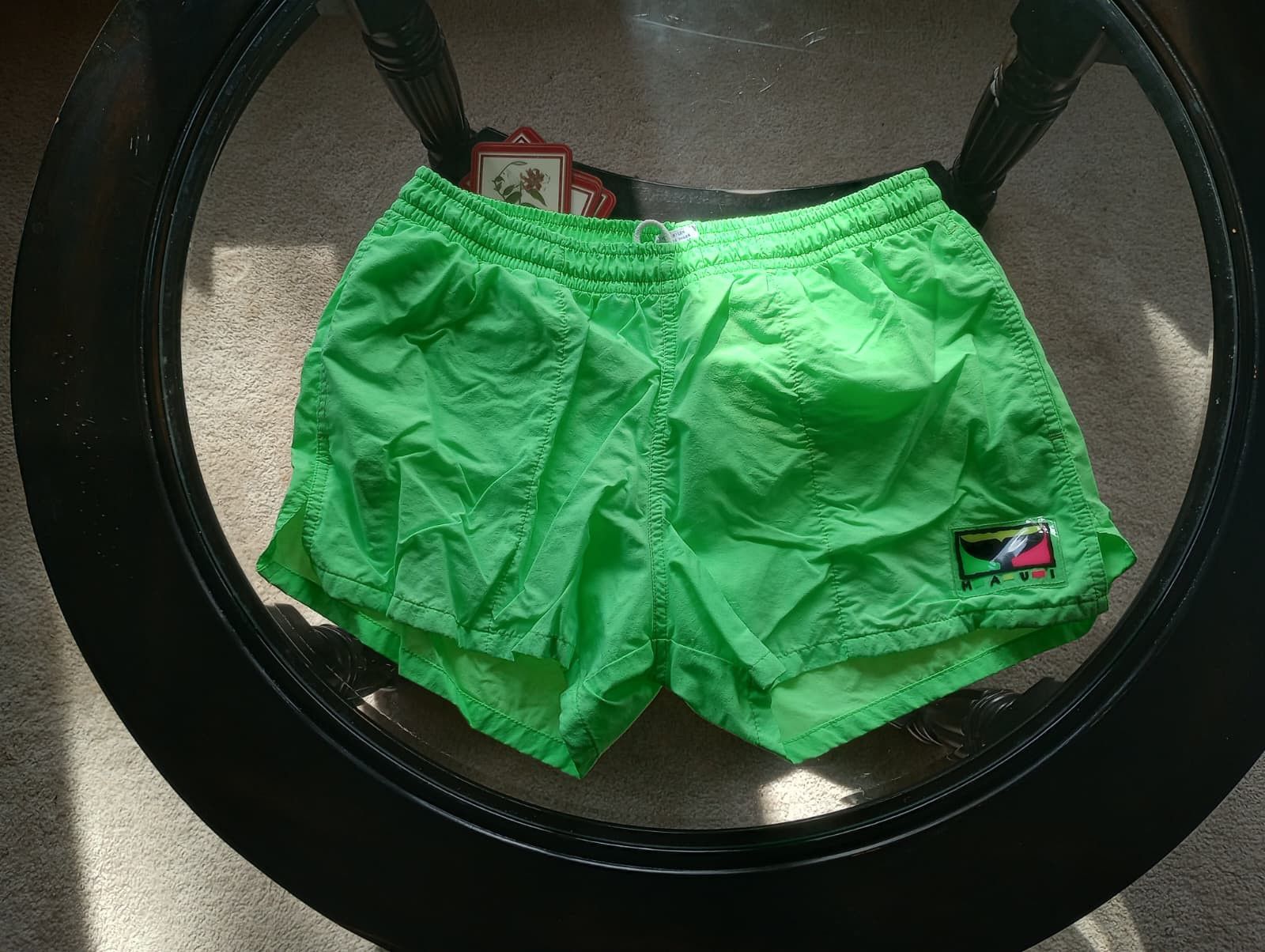 Other Vintage Neon Green Maui Swim Trunks Size US 32 / EU 48 - 1 Thumbnail