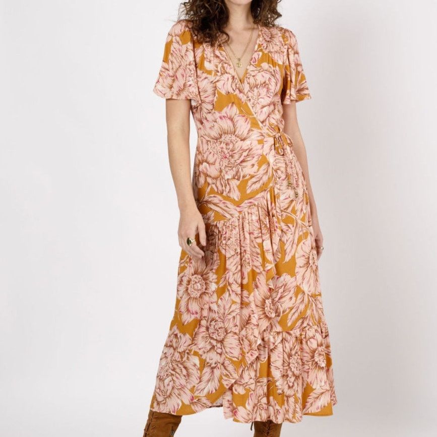 Other NWT Band of the Free Heather Wrap Maxi Dress Sz. S [4-6] Size S / US 4 / IT 40 - 5 Thumbnail