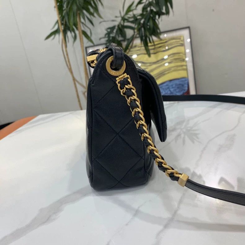 Chanel Classic Black Gold Chanel Woven Chain Bag Size ONE SIZE - 4 Thumbnail
