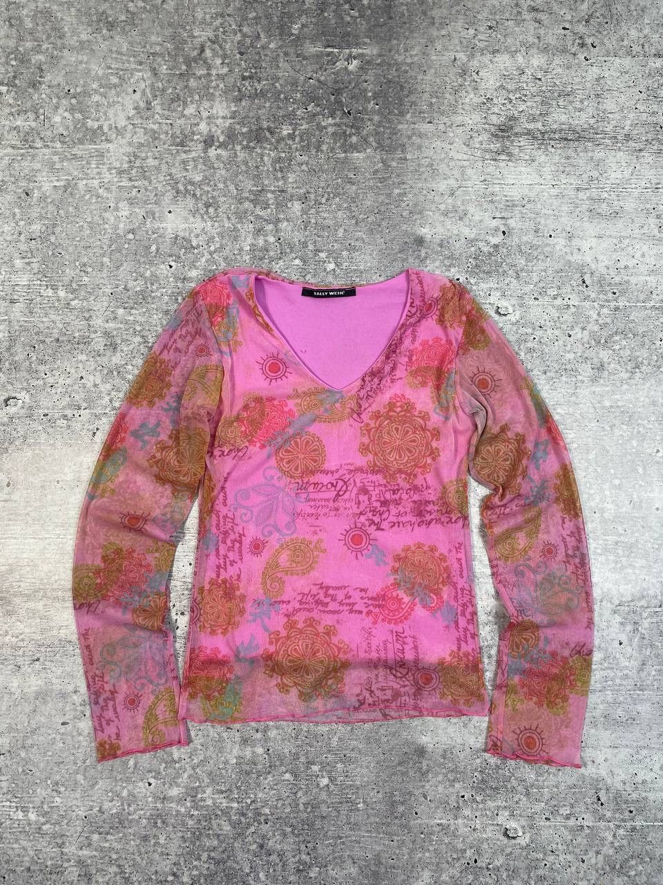 Vintage Jean Paul Gaultier Save The Queen Style Mesh Top Y2K