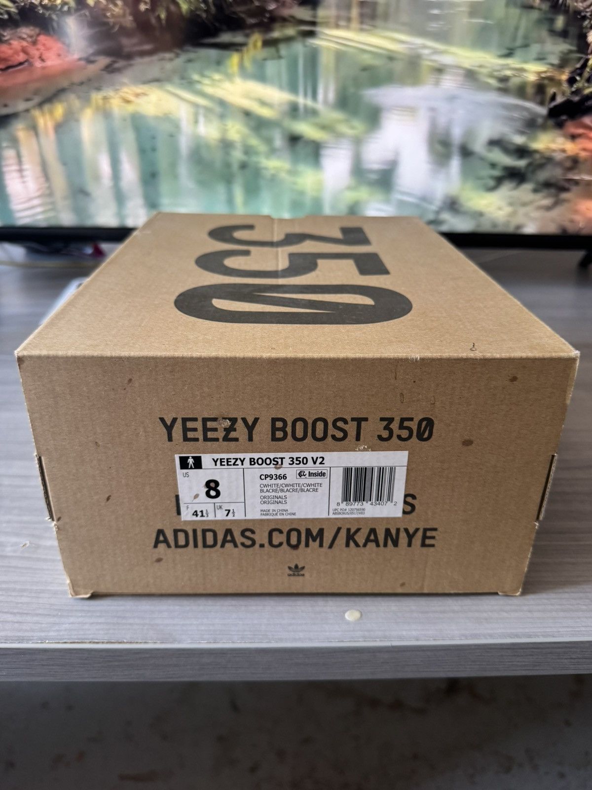 Yeezy Yeezy Boost 350 V2 Cream White US Mens SZ 8 Size US 8 / EU 41 - 2 Thumbnail