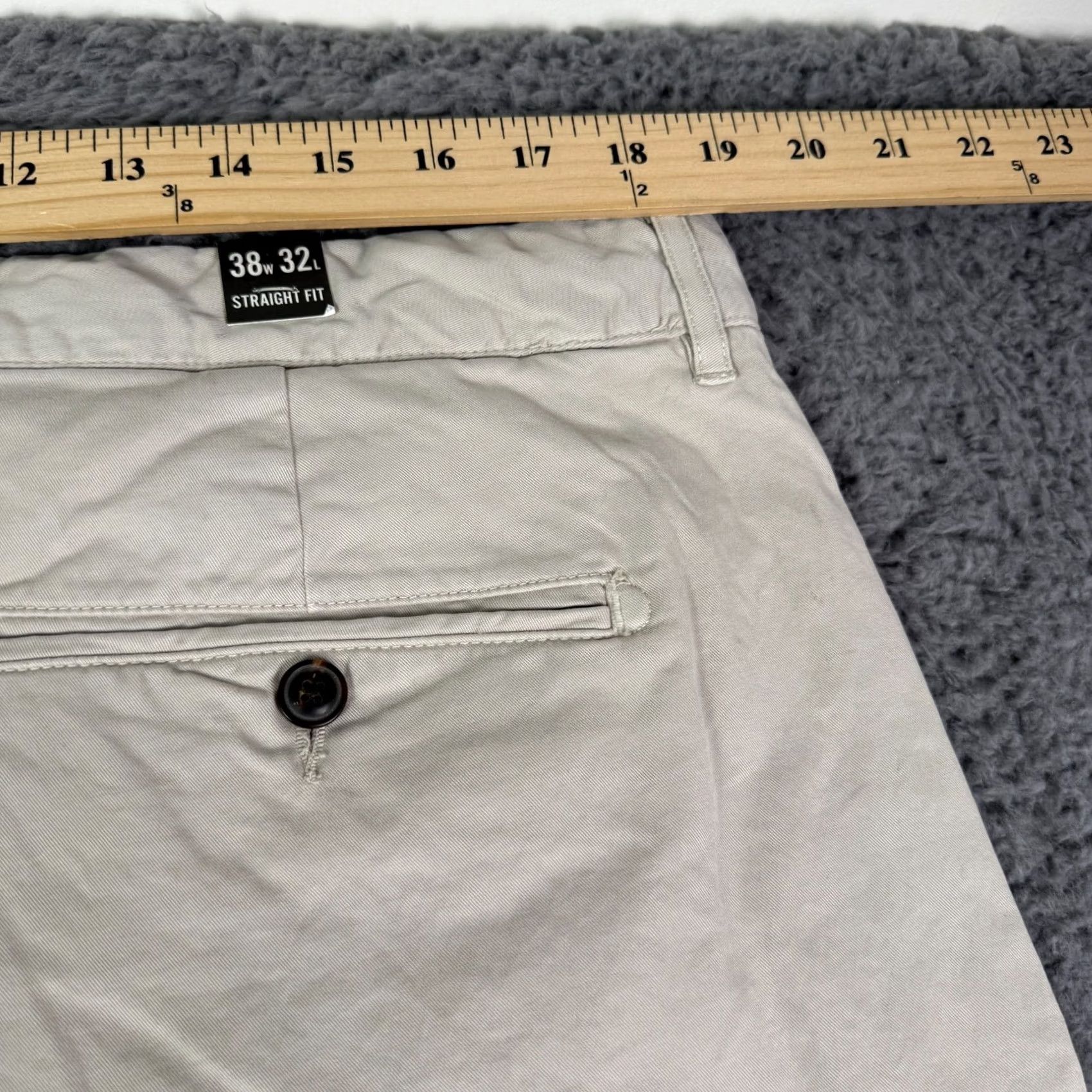 Todd Snyder Todd Snyder Mens Pants - 38x32 Bone Khaki Tab Front Chino Size US 38 / EU 54 - 6 Thumbnail