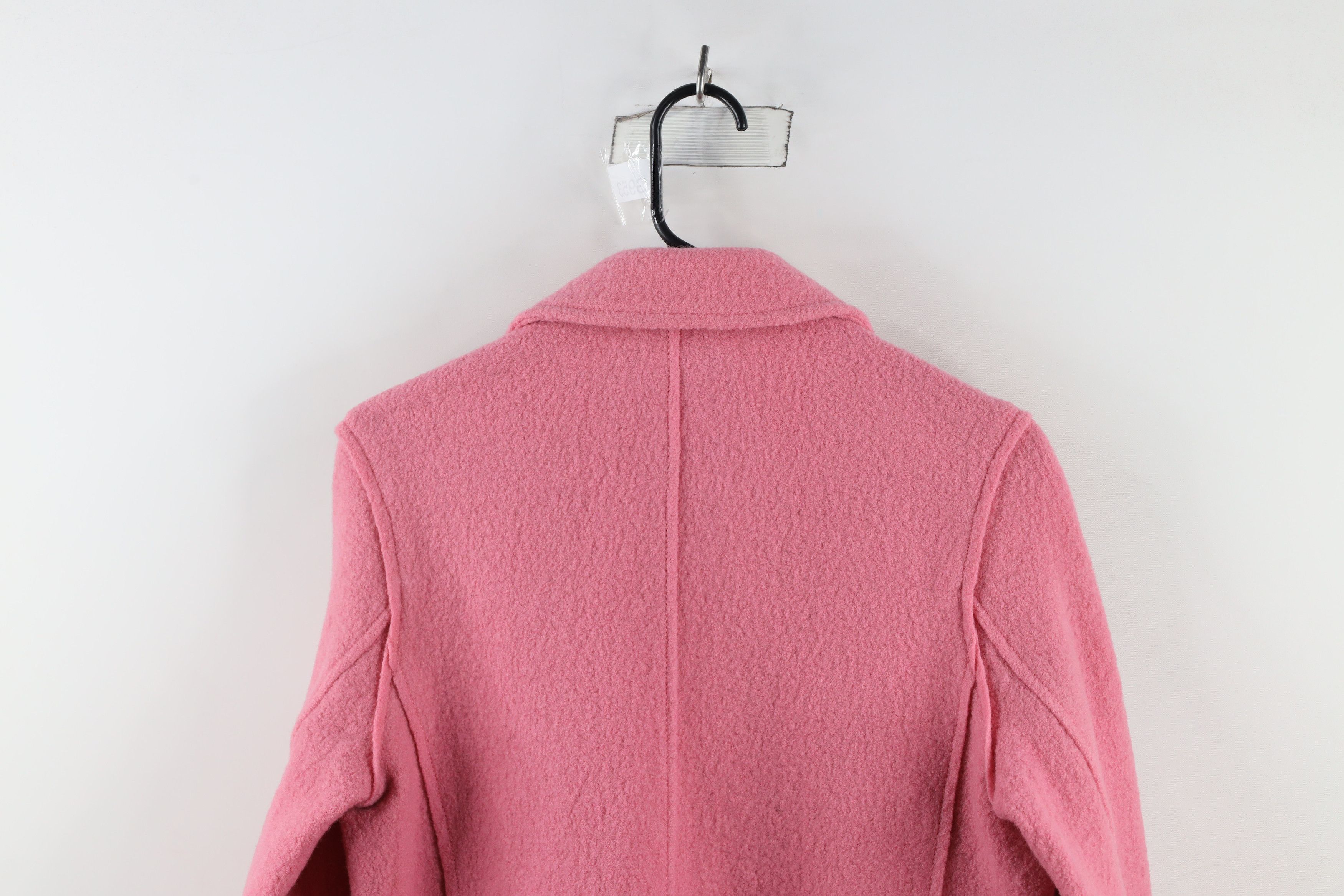 J.Crew × Vintage J Crew Italian Boiled Wool Daphne Topcoat Jacket Pink Size XS / US 0-2 / IT 36-38 - 11 Thumbnail