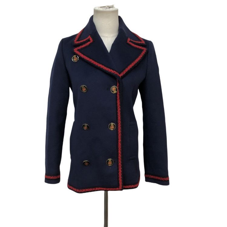 Gucci Gucci Butterfly Embroidery Wool Peacoat Size 38 Size XS / US 0-2 / IT 36-38 - 1 Thumbnail