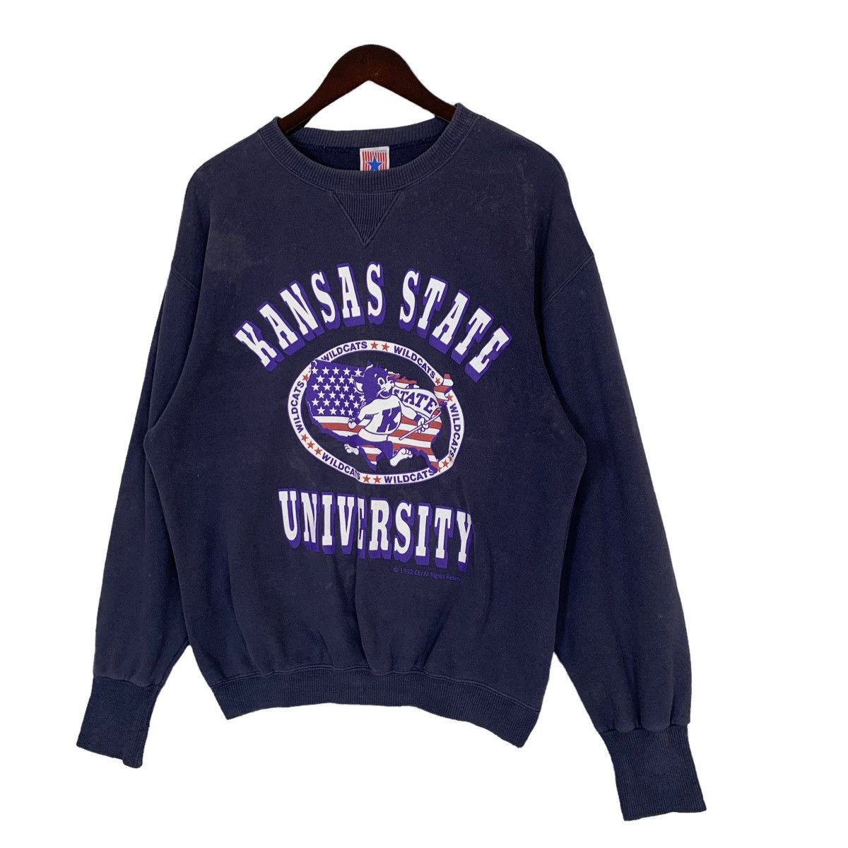 Vintage Vintage 90s US College Kansas State University Sweatshirt /M Size US M / EU 48-50 / 2 - 5 Thumbnail