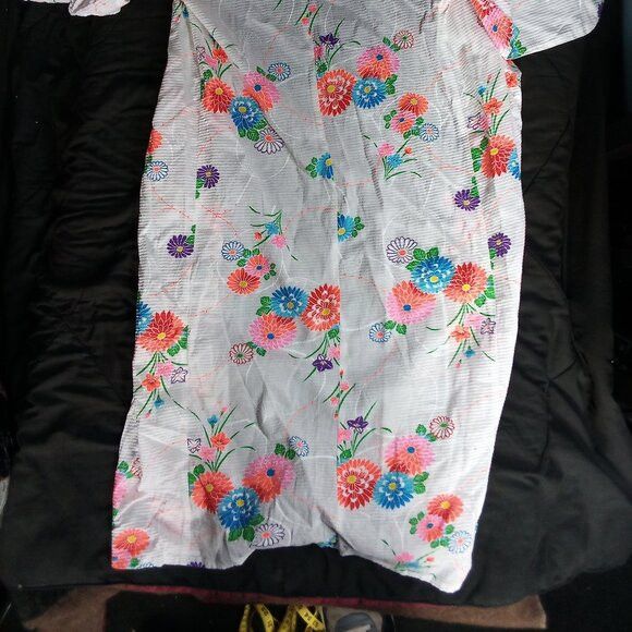 Vintage Vintage Neon Floral Robe Kimono Size M / US 6-8 / IT 42-44 - 7 Thumbnail