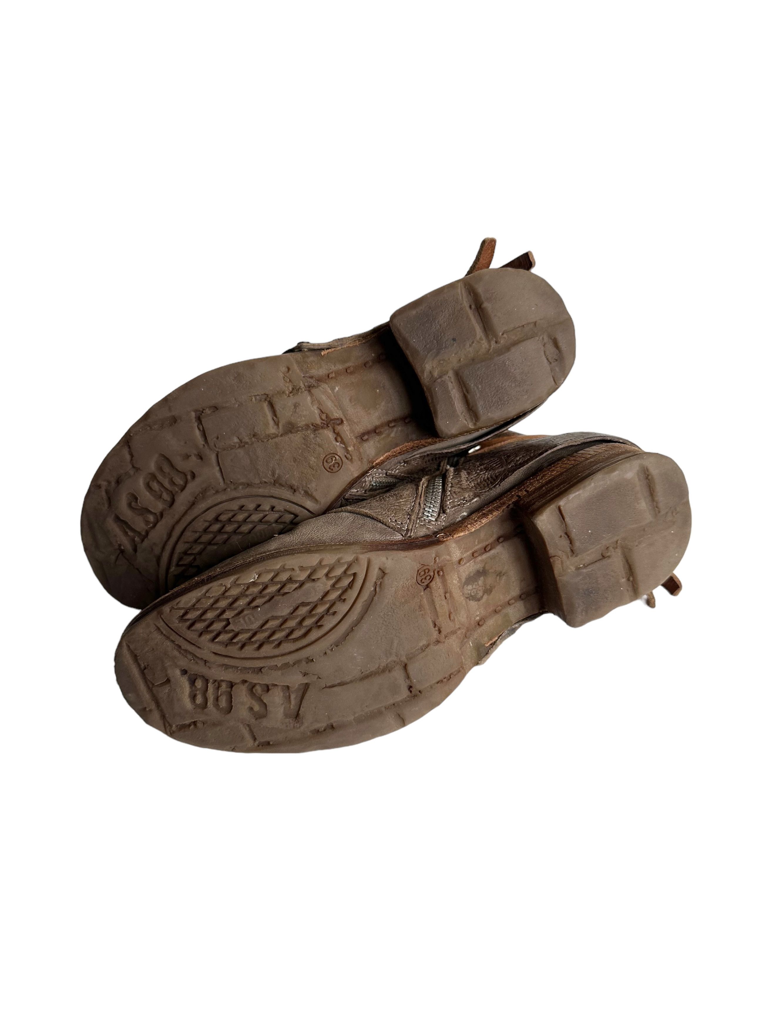 A.S.98 Airstep A.S. 98 Distressed Zip Boots EU39/US8 Size US 9 / IT 39 - 4 Thumbnail