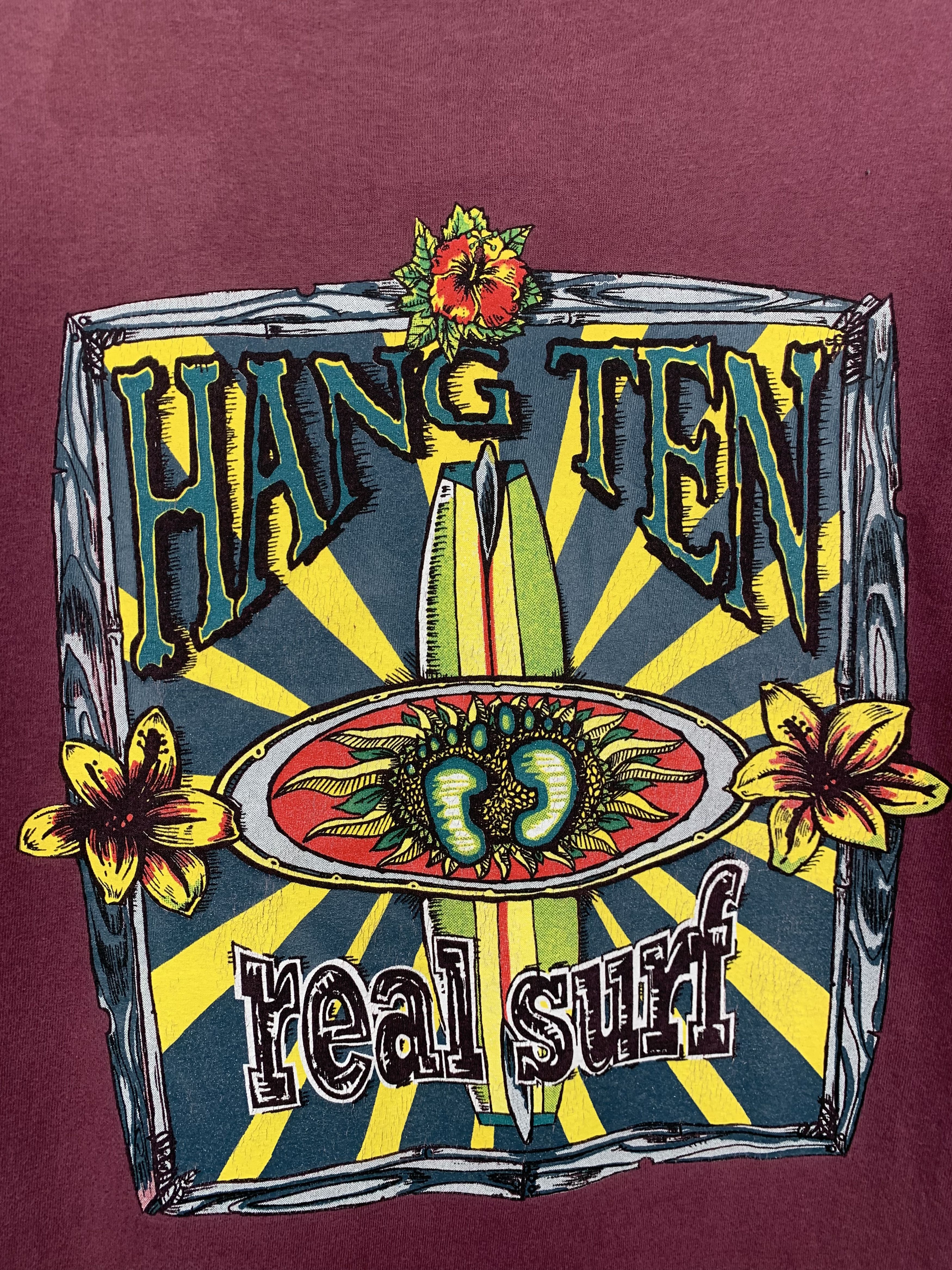 Hang Ten × Vintage Vintage 90s Hang Ten T Shirt TA0110 Size US L / EU 52-54 / 3 - 5 Thumbnail