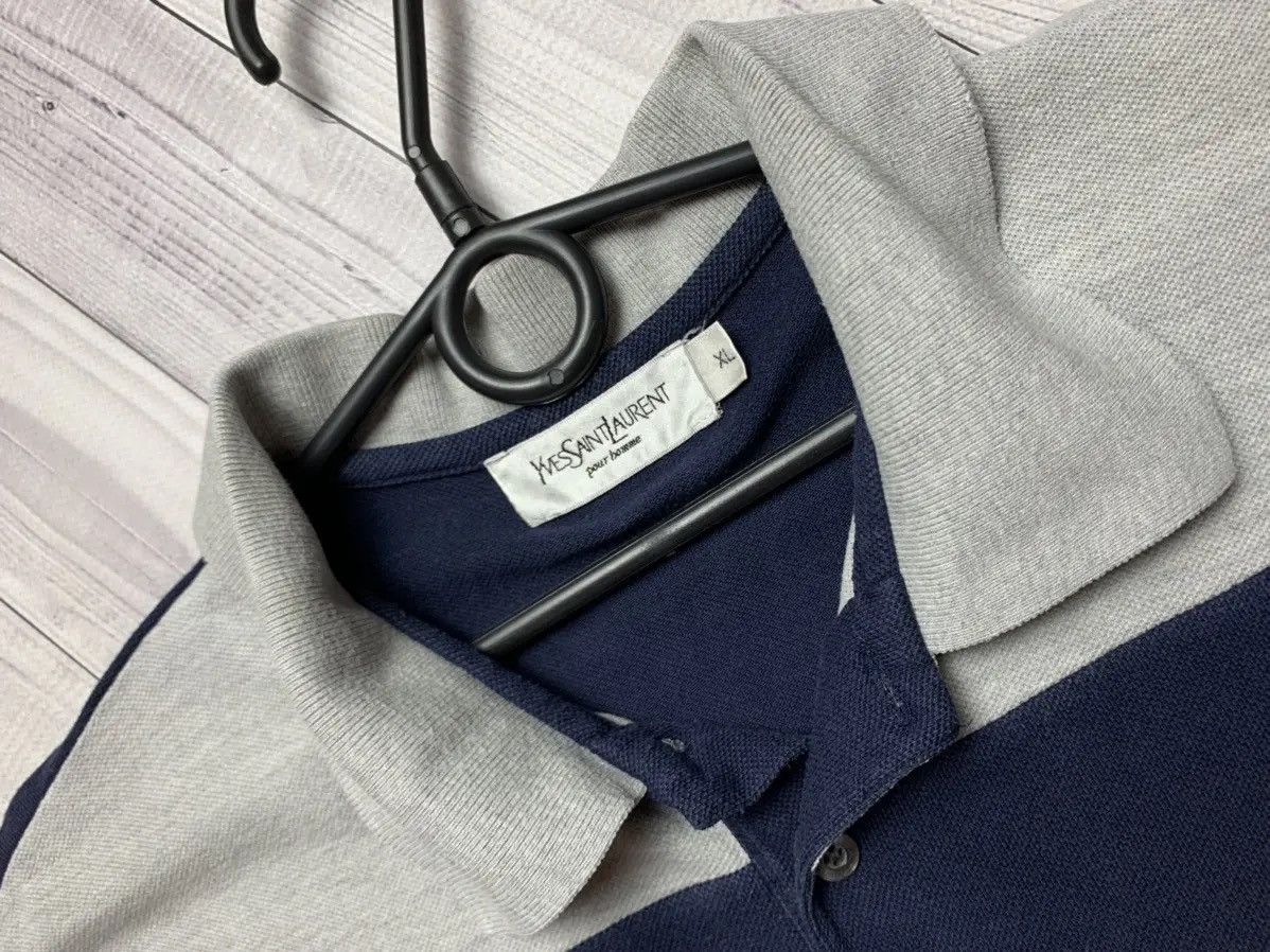 Yves Saint Laurent Vintage Yves Saint Laurent polo Big Logo YSL size XI Size US XL / EU 56 / 4 - 2 Thumbnail