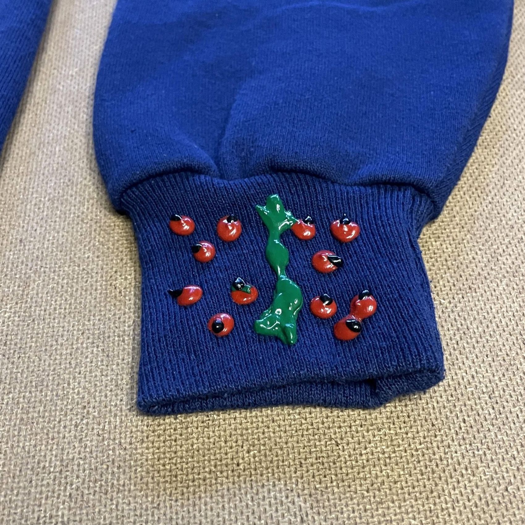 Lee VINTAGE Lee Sturdy Sweats Sweater Womens Large Blue Teddy Bear Christmas 90s USA Size L / US 10 / IT 46 - 4 Thumbnail