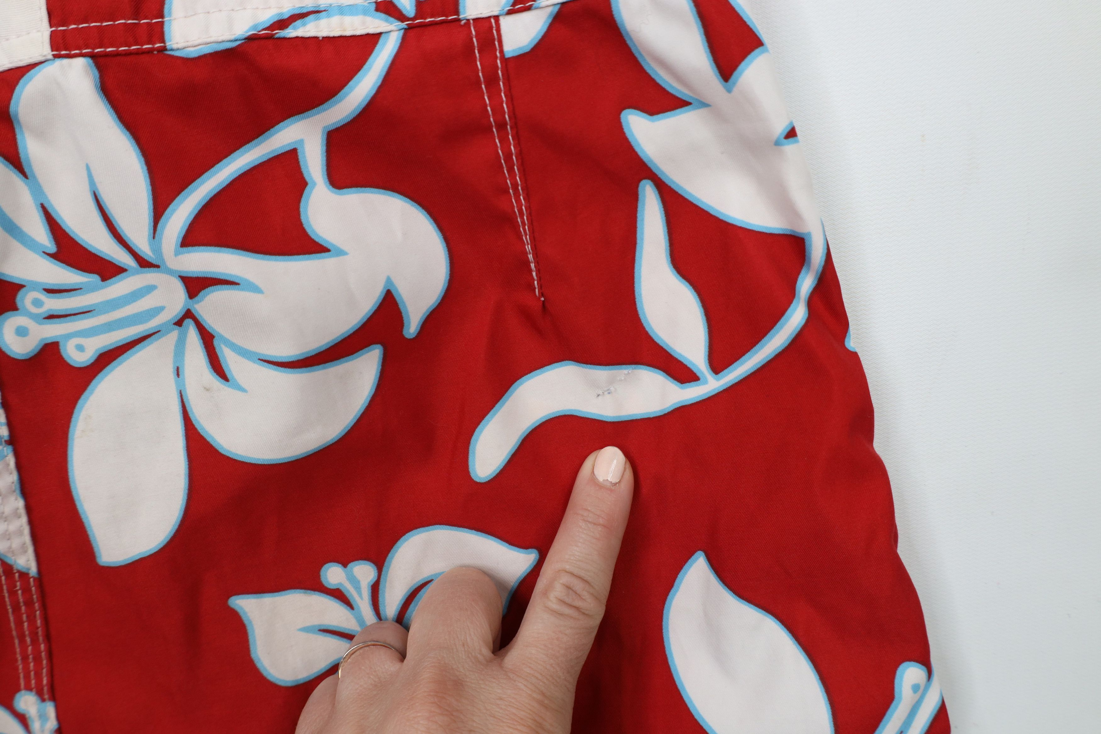 Abercrombie & Fitch × Vintage Vintage Y2K Abercrombie & Fitch Flower Hawaiian Board Shorts Size US 30 / EU 46 - 14 Thumbnail
