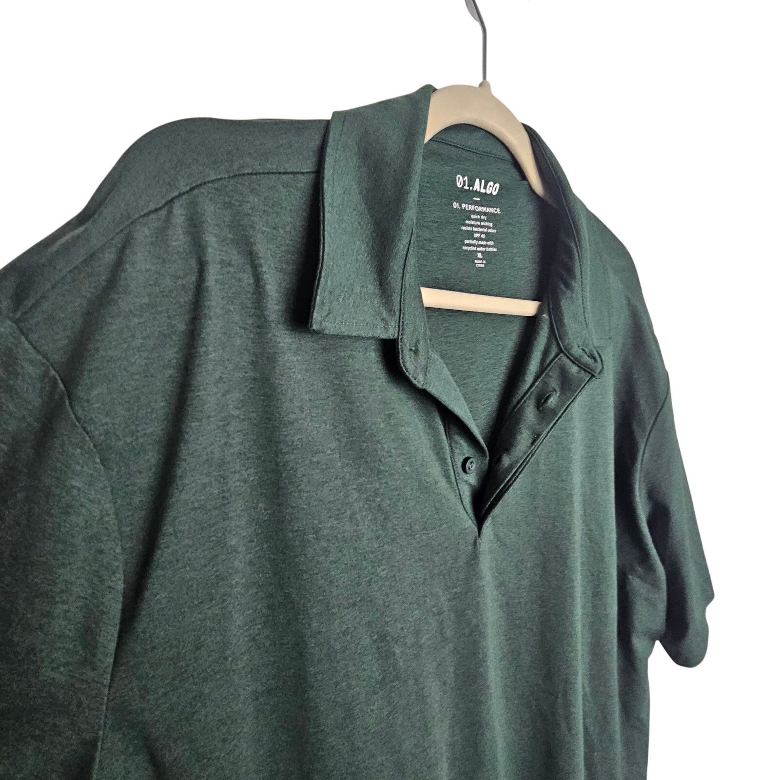 PB 0110 01.Algo Polo Shirt Green Short Sleeve Pullover Top Men XL Size US XL / EU 56 / 4 - 5 Thumbnail