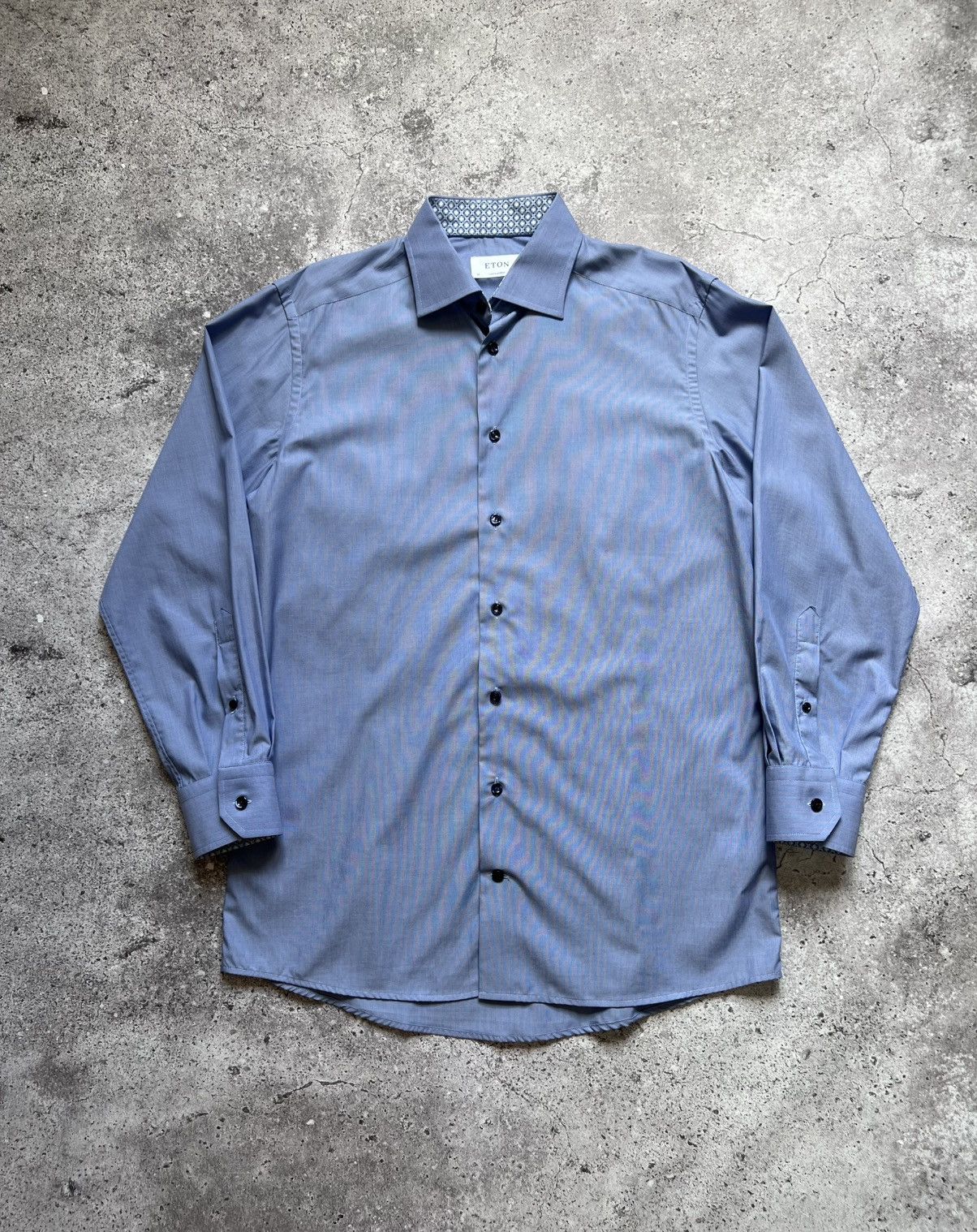 Eton ETON Classic Designer Shirt Button Up Blue Size US L / EU 52-54 / 3 - 1 Thumbnail