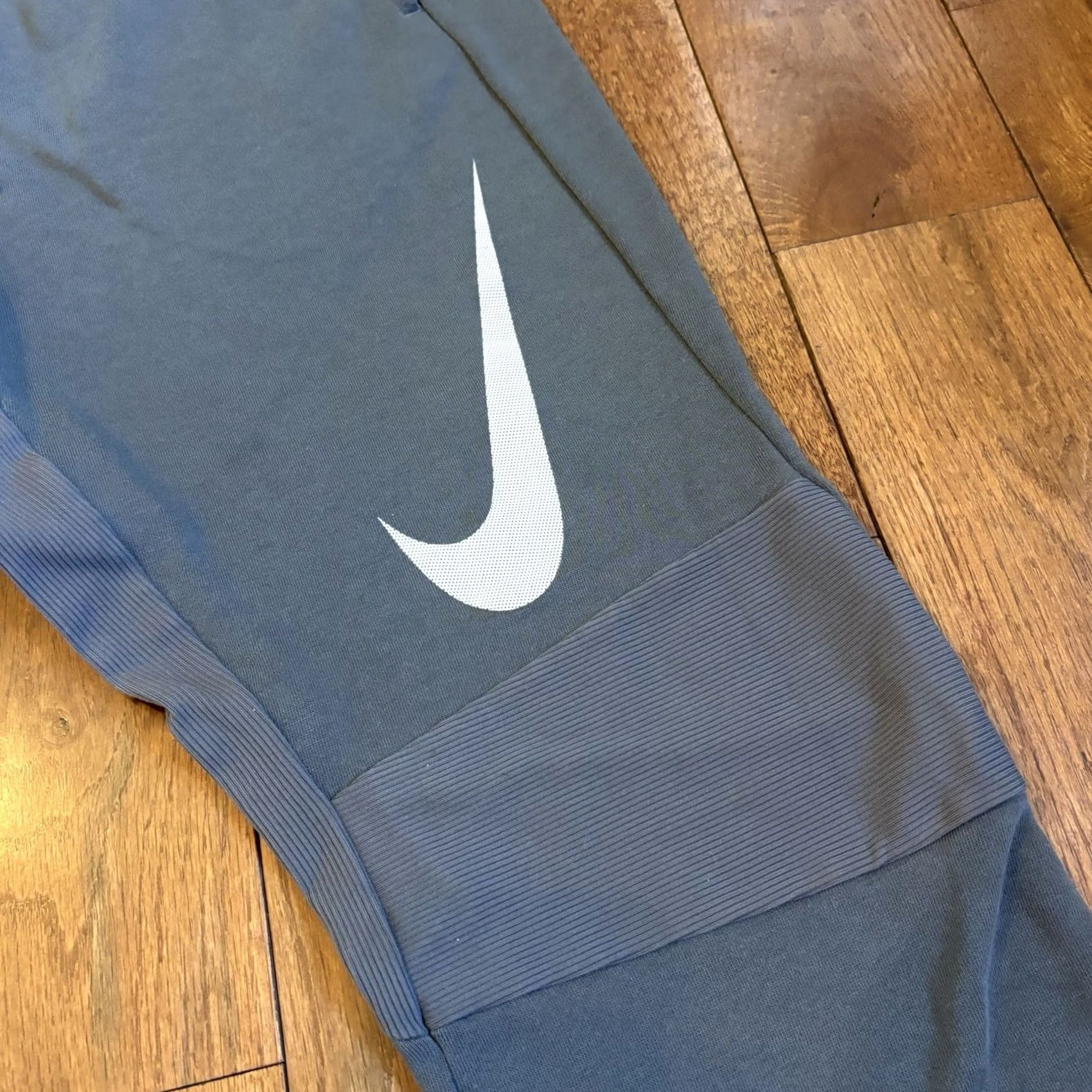 Nike Mens Nike Dri Fit Dry Training Pants Joggers Slim Taper Cuffed Gray L 728345-091 Size US 33 - 2 Thumbnail