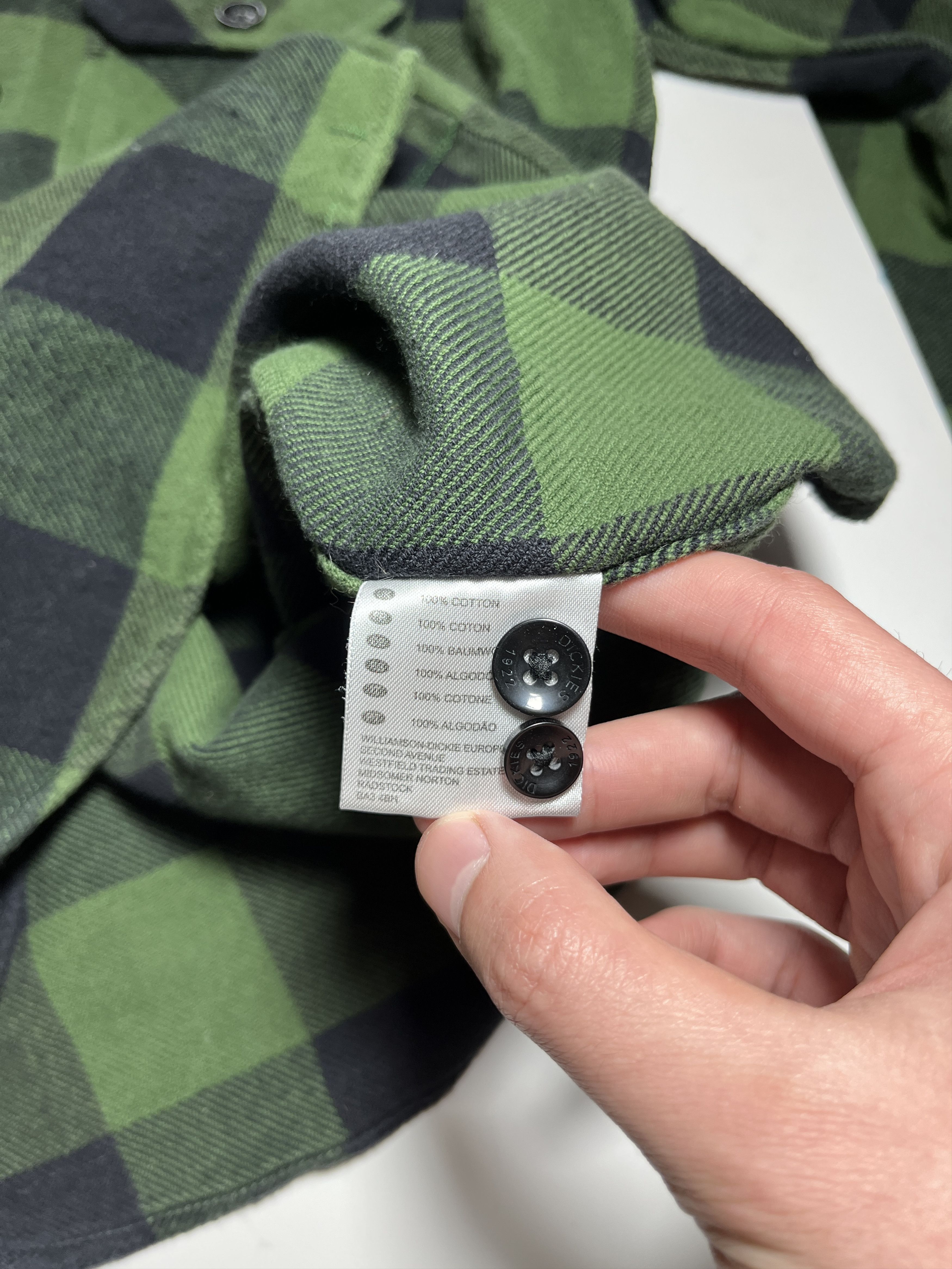 Dickies × Flannel Dickies Green Big Check Flannel Shirt Size S Size US S / EU 44-46 / 1 - 11 Thumbnail