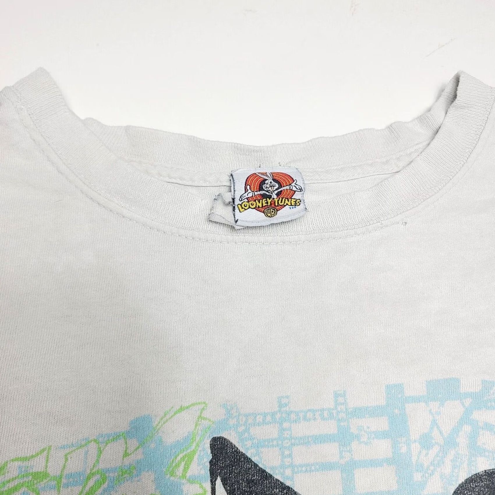 Vintage VINTAGE Looney Tunes T Shirt Sylvester Tweety Bird New York L Large White Graphic 90s Cartoon Mens Size US L / EU 52-54 / 3 - 2 Thumbnail