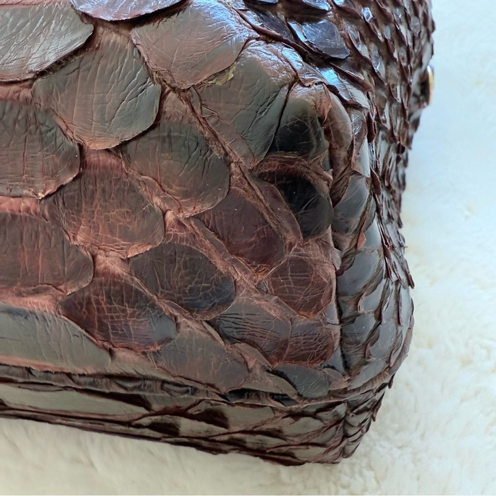 Other NEW!!! KARA ROSS python skin satchel bag large Retail 2950$ Size ONE SIZE - 4 Thumbnail